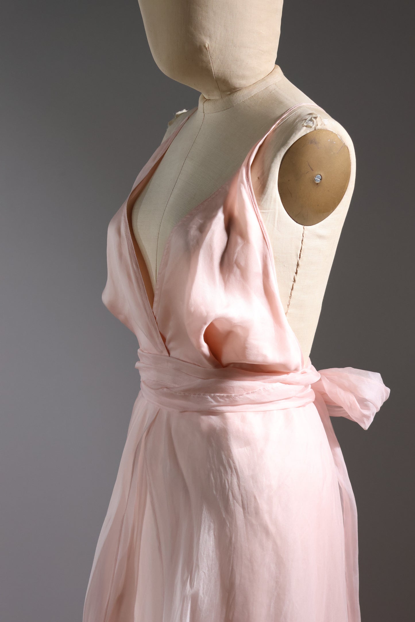 Les Habitudes Lined Parson Dress - Pale Pink