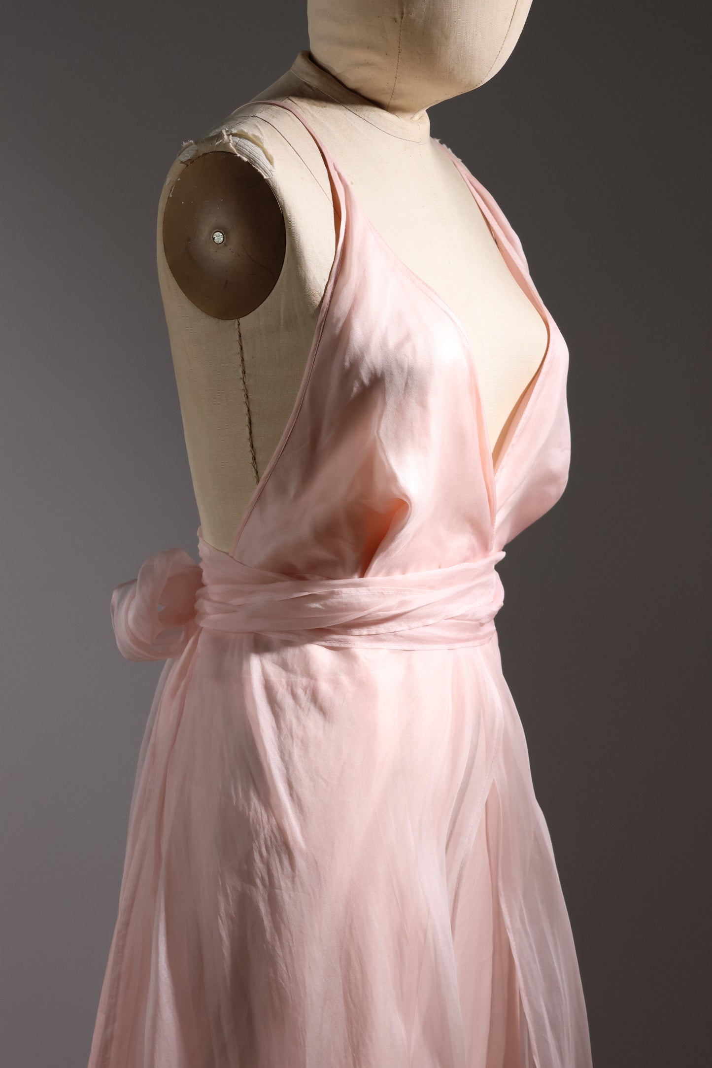 Les Habitudes Lined Parson Dress - Pale Pink