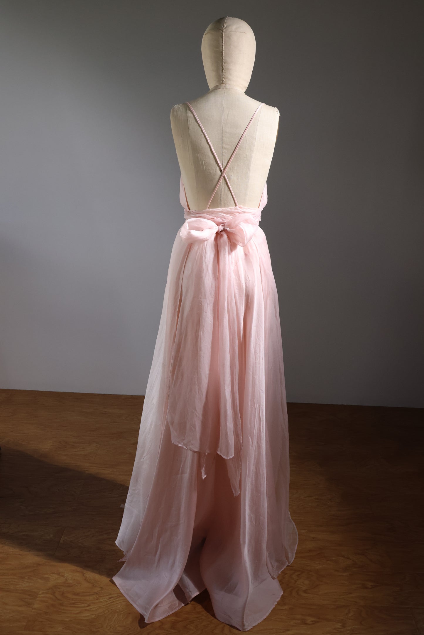 Les Habitudes Lined Parson Dress - Pale Pink