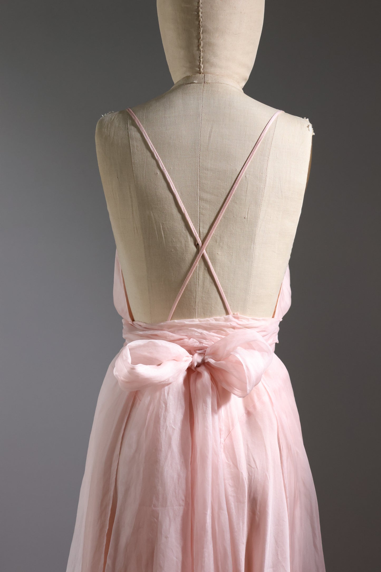 Les Habitudes Lined Parson Dress - Pale Pink