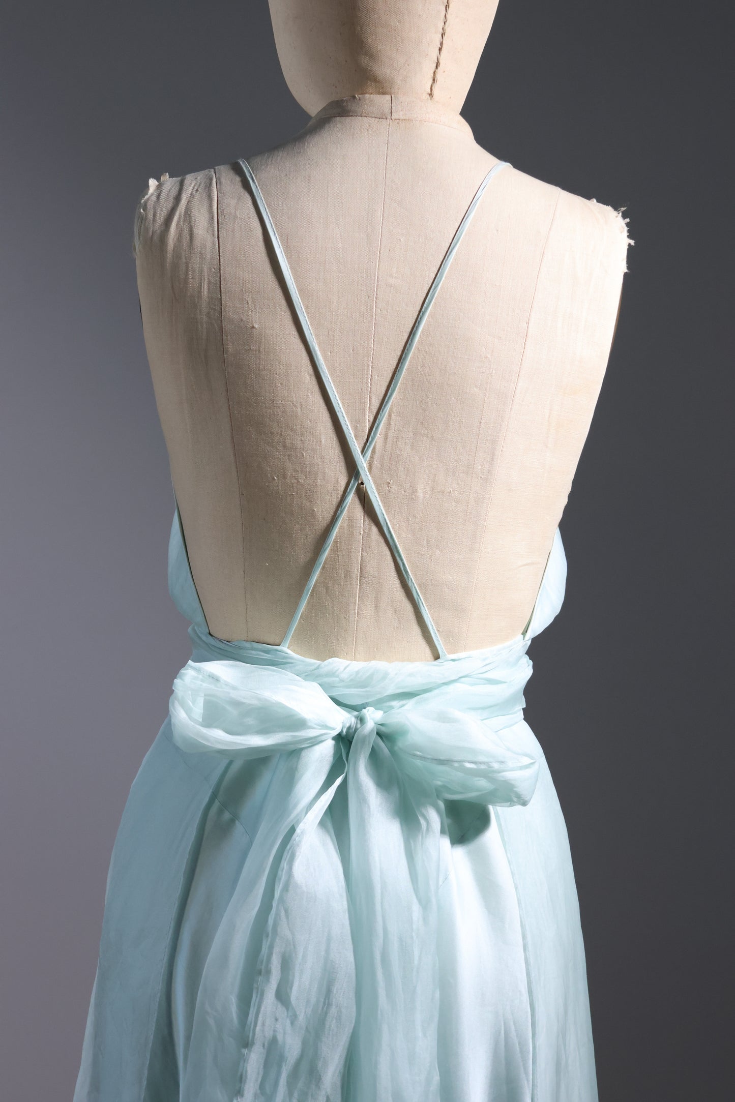 Les Habitudes Lined Parson Dress - Aqua