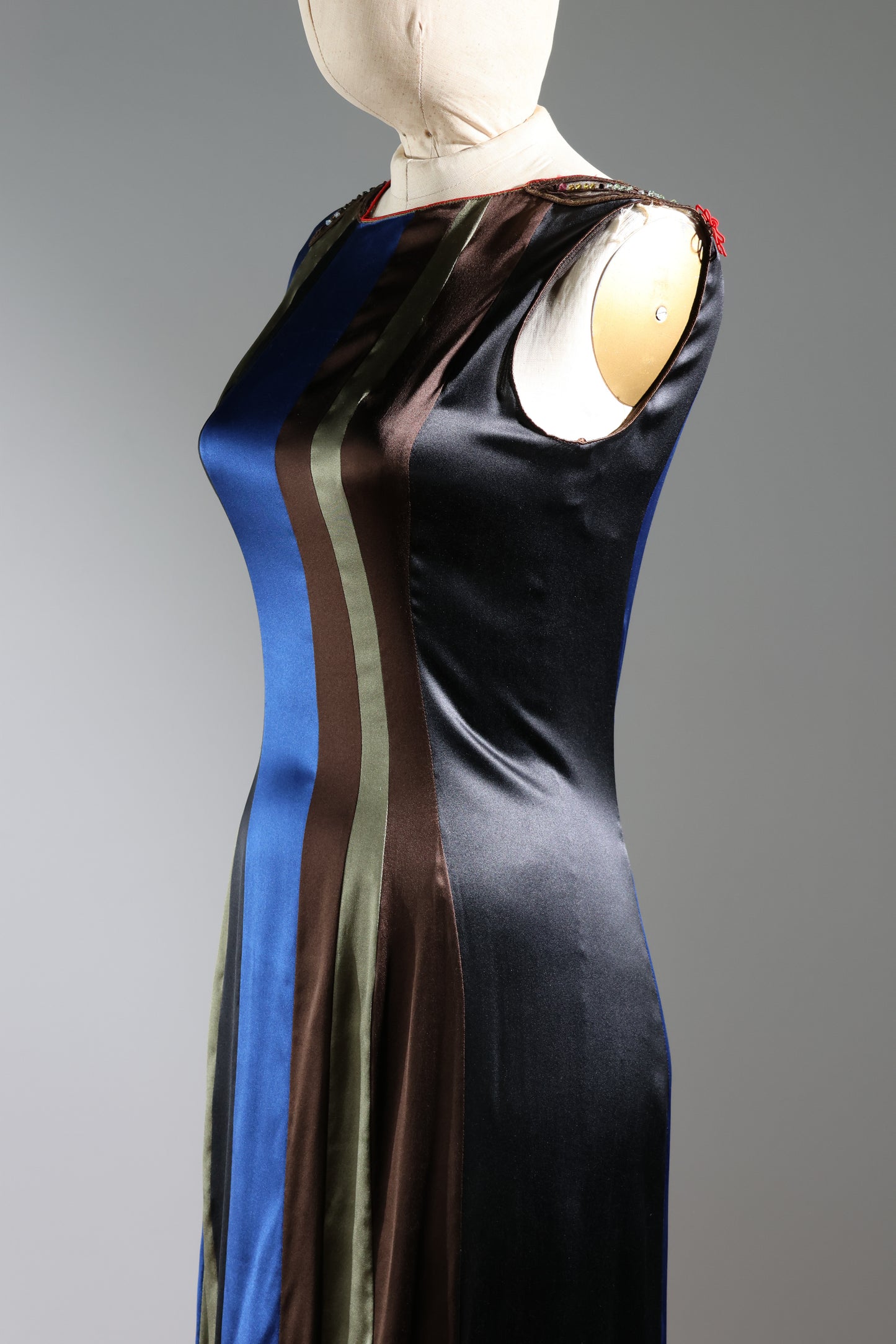 Foddis Lush Long Dress Satin - Olive Green / Brown / Blue / Black