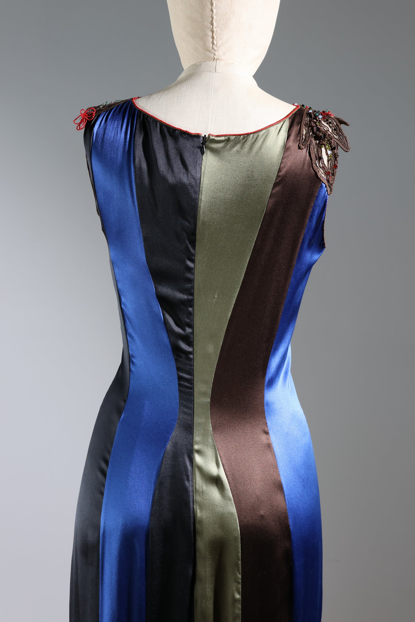 Foddis Lush Long Dress Satin - Olive Green / Brown / Blue / Black