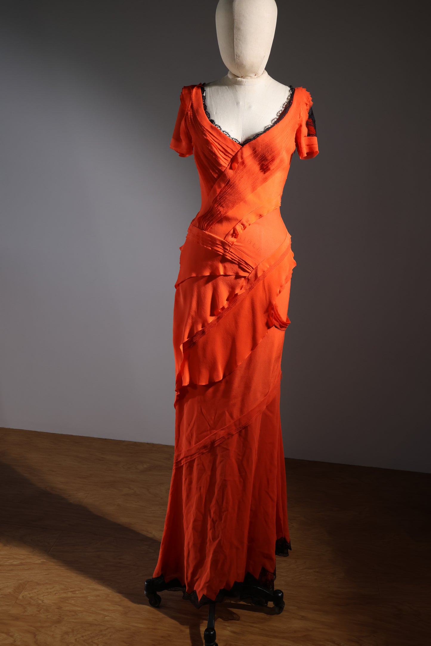 Foddis Sevilla Long Dress - Orange