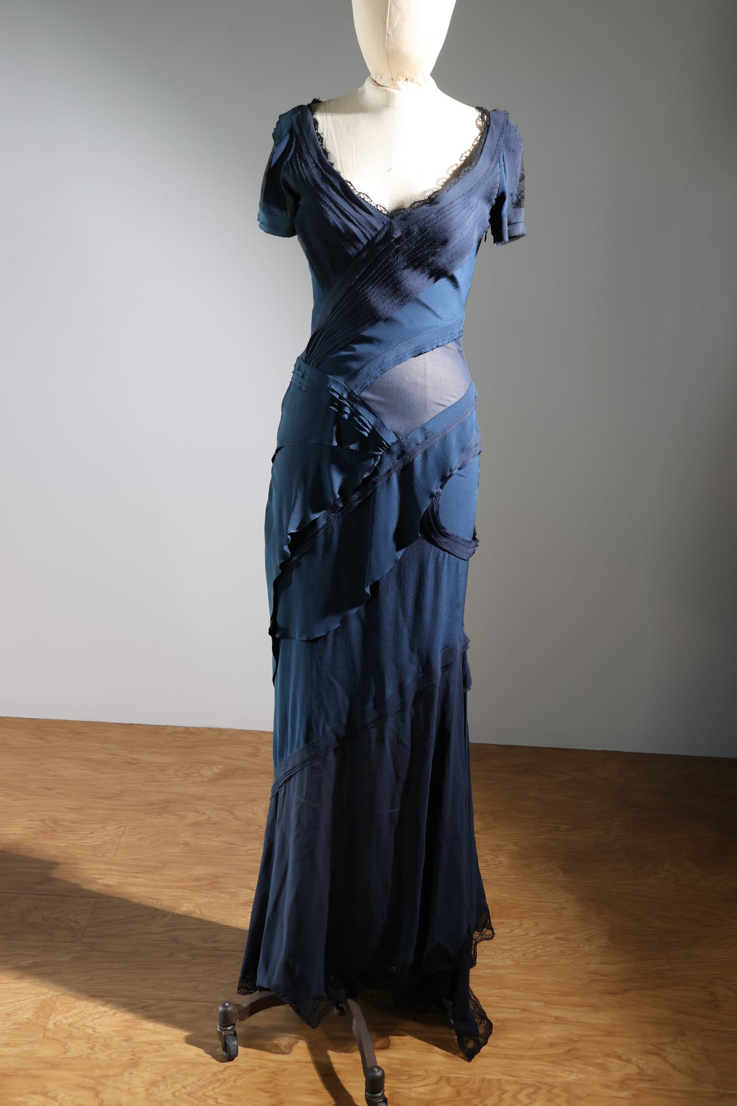 Foddis Sevilla Long Dress - Navy
