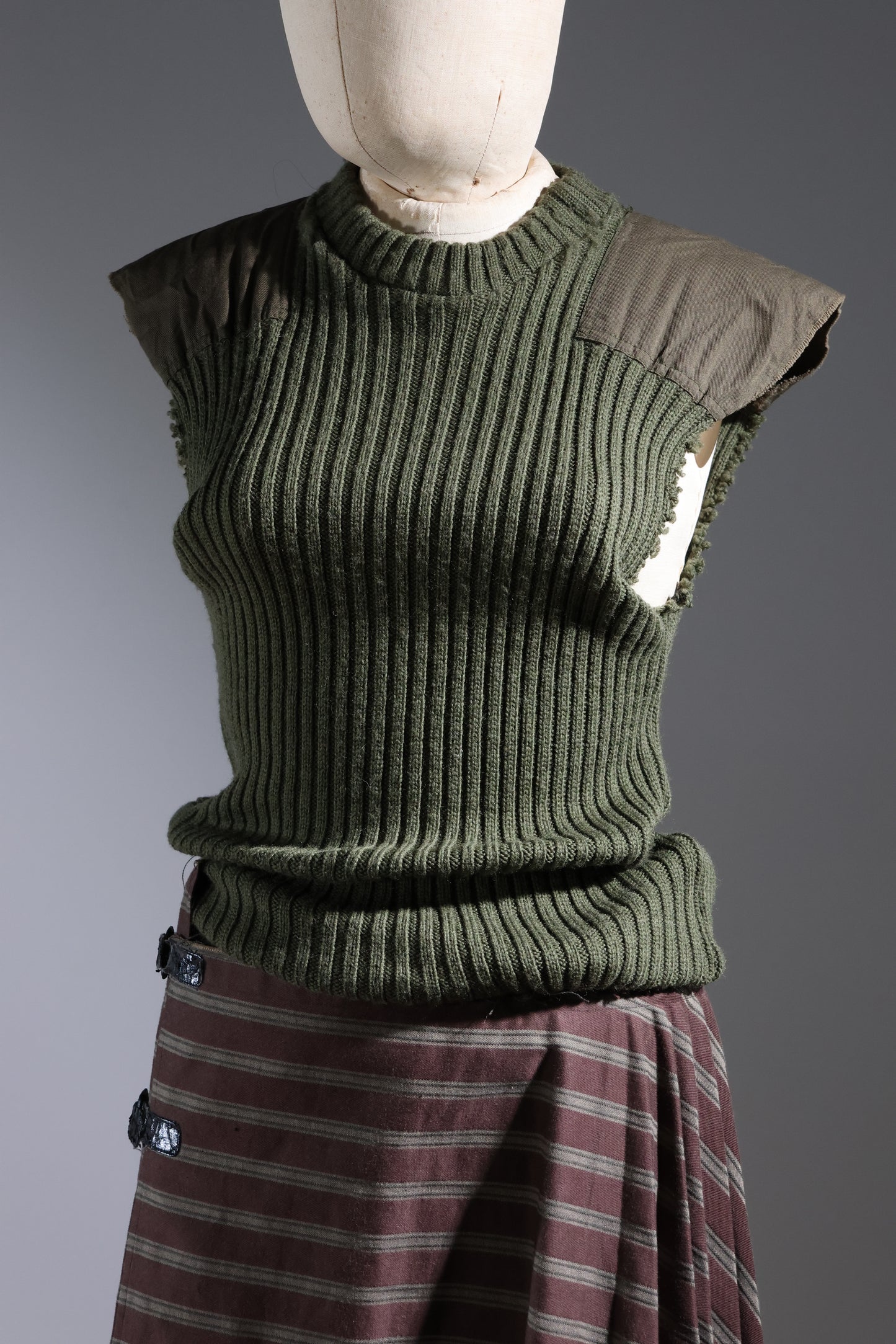 Marc Le Bihan Pull Commando Kilt Wool - Green