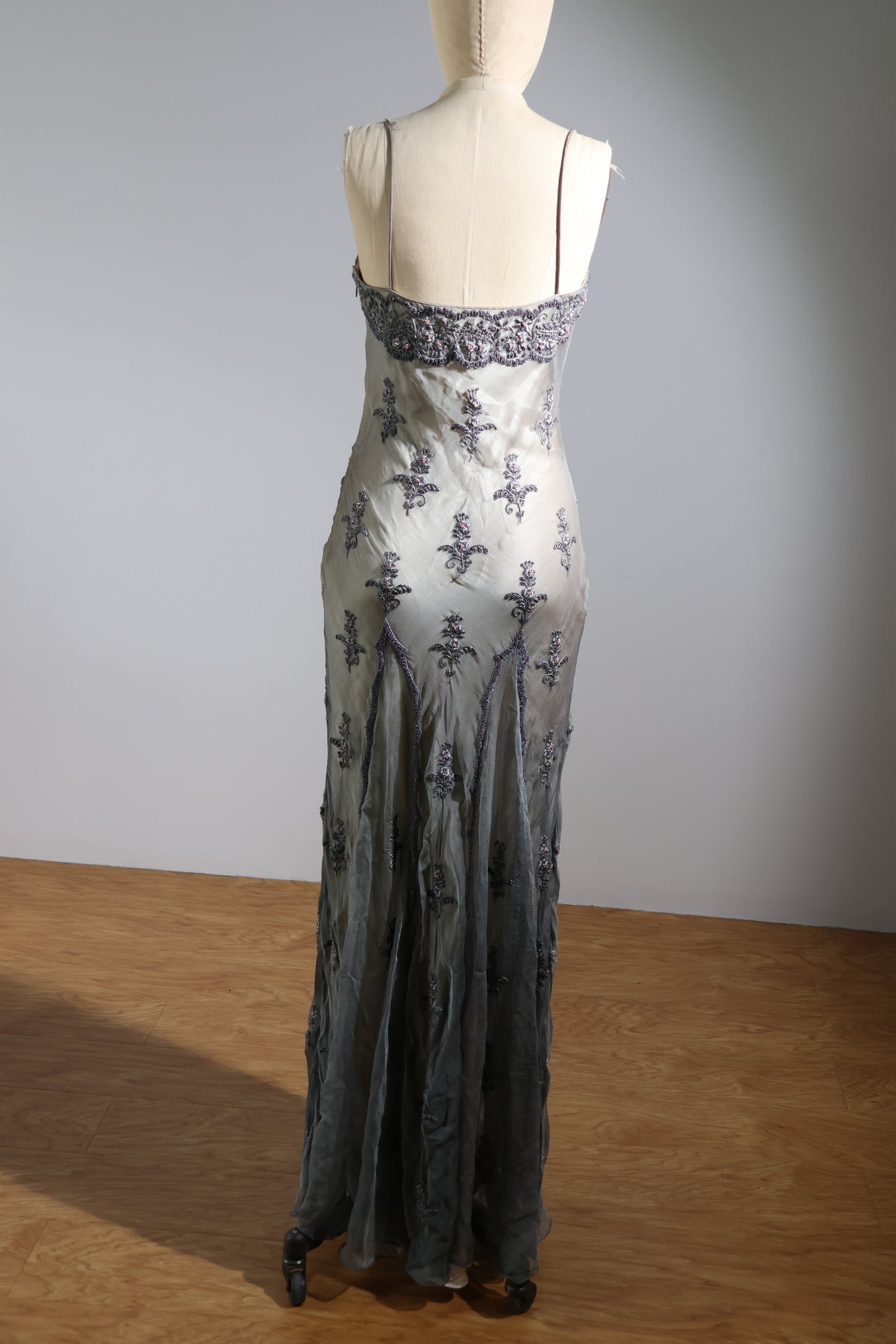 Eavis & Brown Beaded Dress 155 - Grey