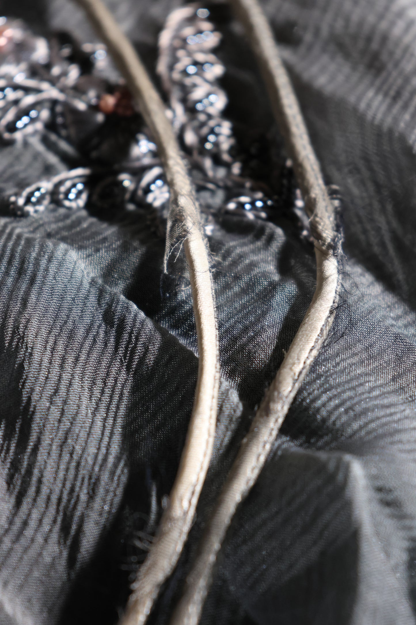 Eavis & Brown Beaded Dress 155 - Grey