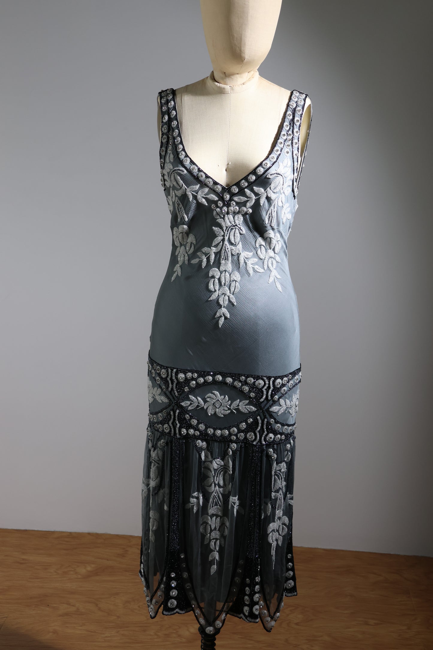 Eavis & Brown Short Sundress 188 - Grey / Ivory