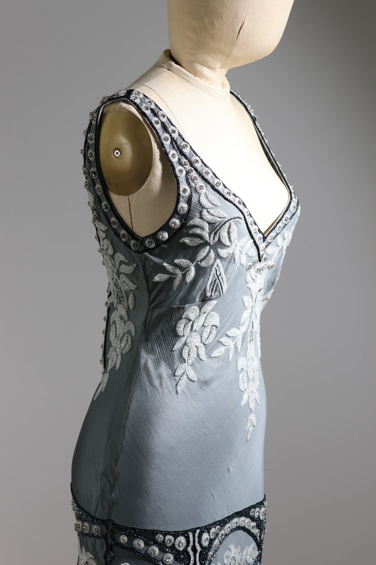Eavis & Brown Short Sundress 188 - Grey / Ivory