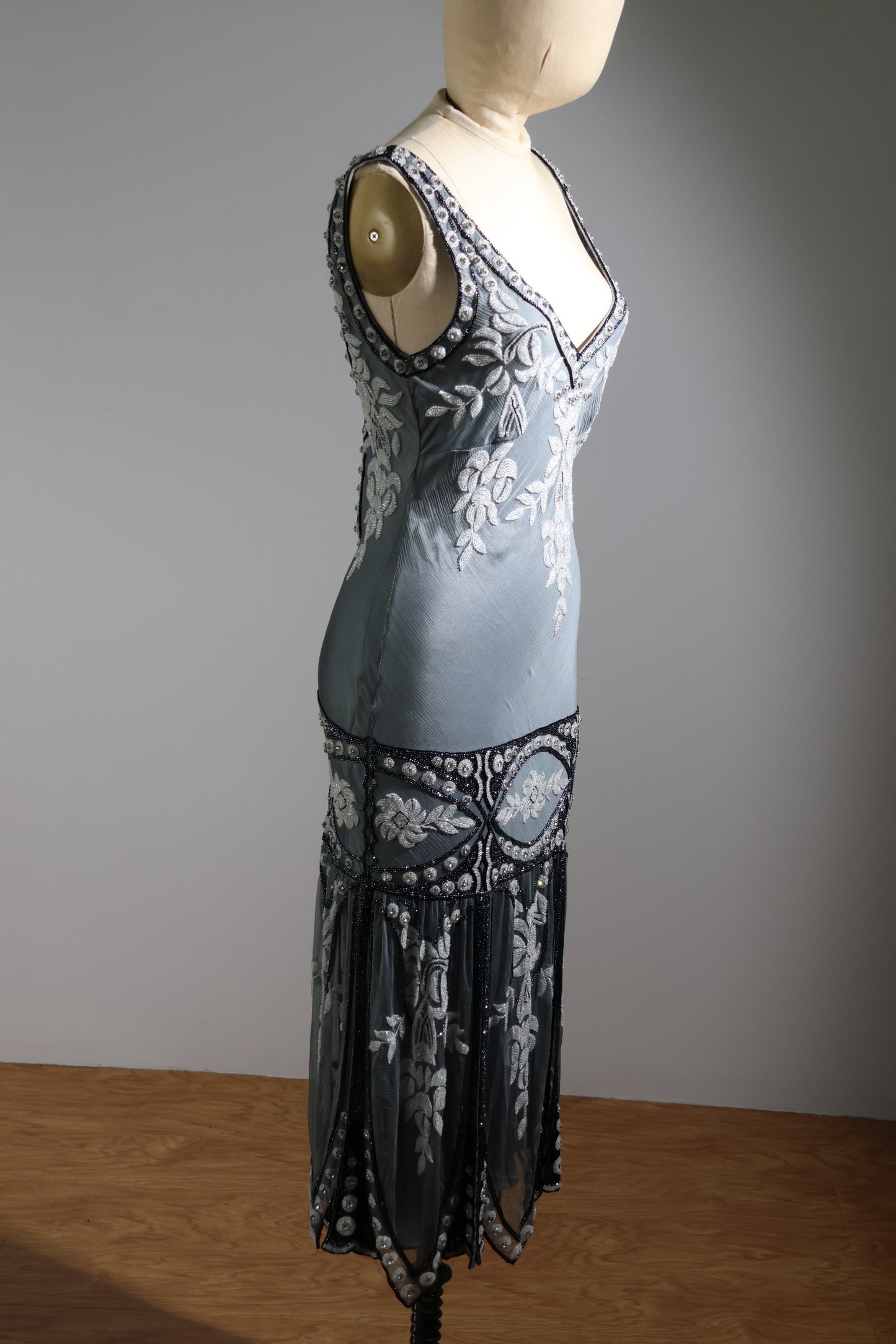 Eavis & Brown Short Sundress 188 - Grey / Ivory