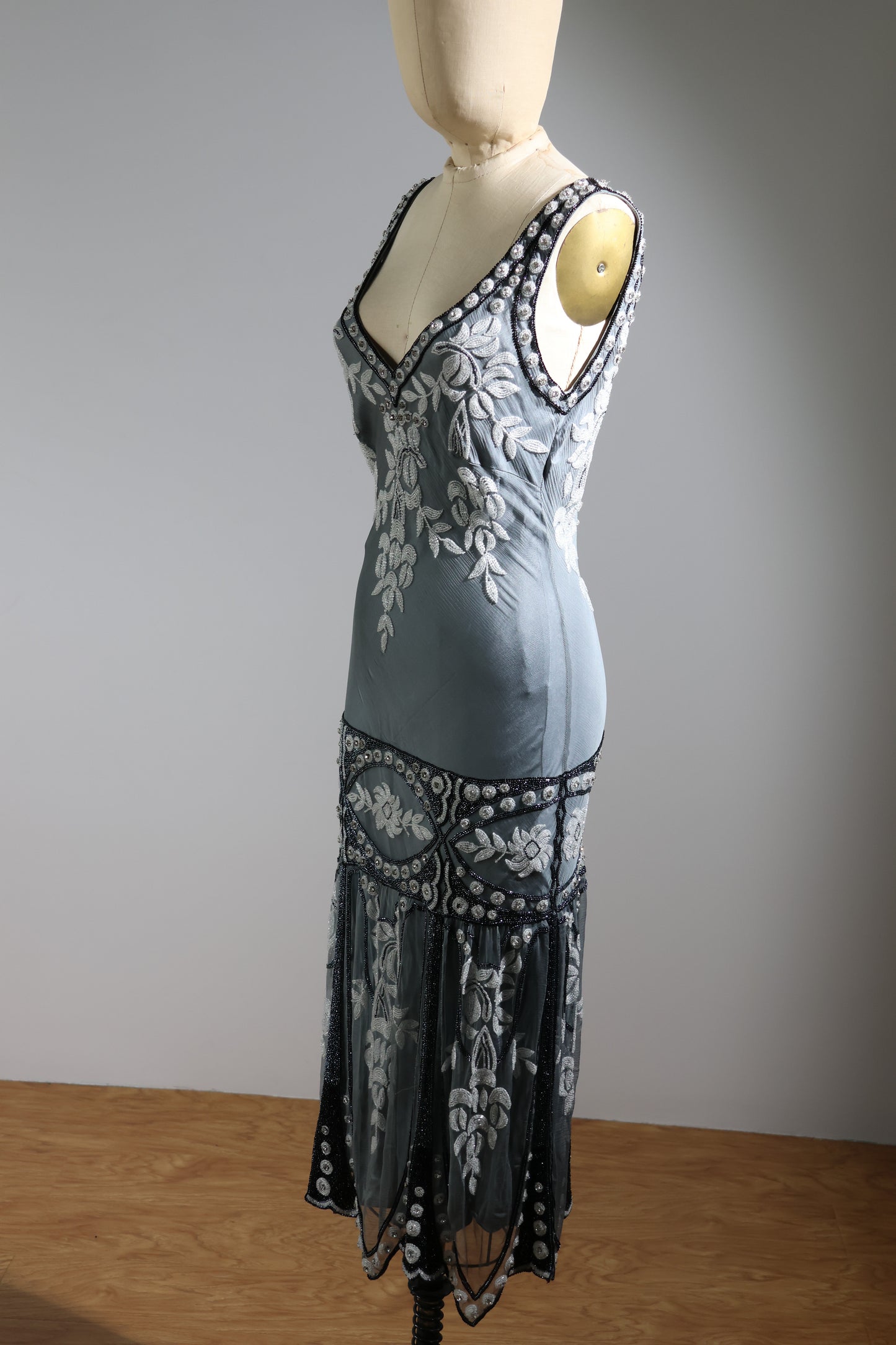 Eavis & Brown Short Sundress 188 - Grey / Ivory