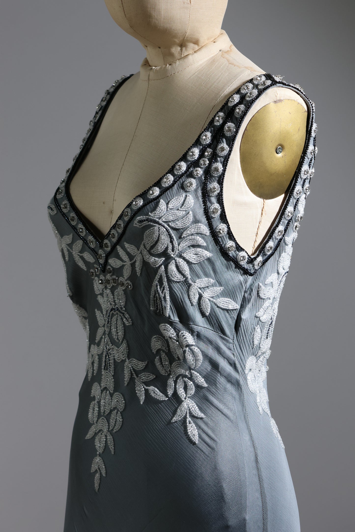 Eavis & Brown Short Sundress 188 - Grey / Ivory