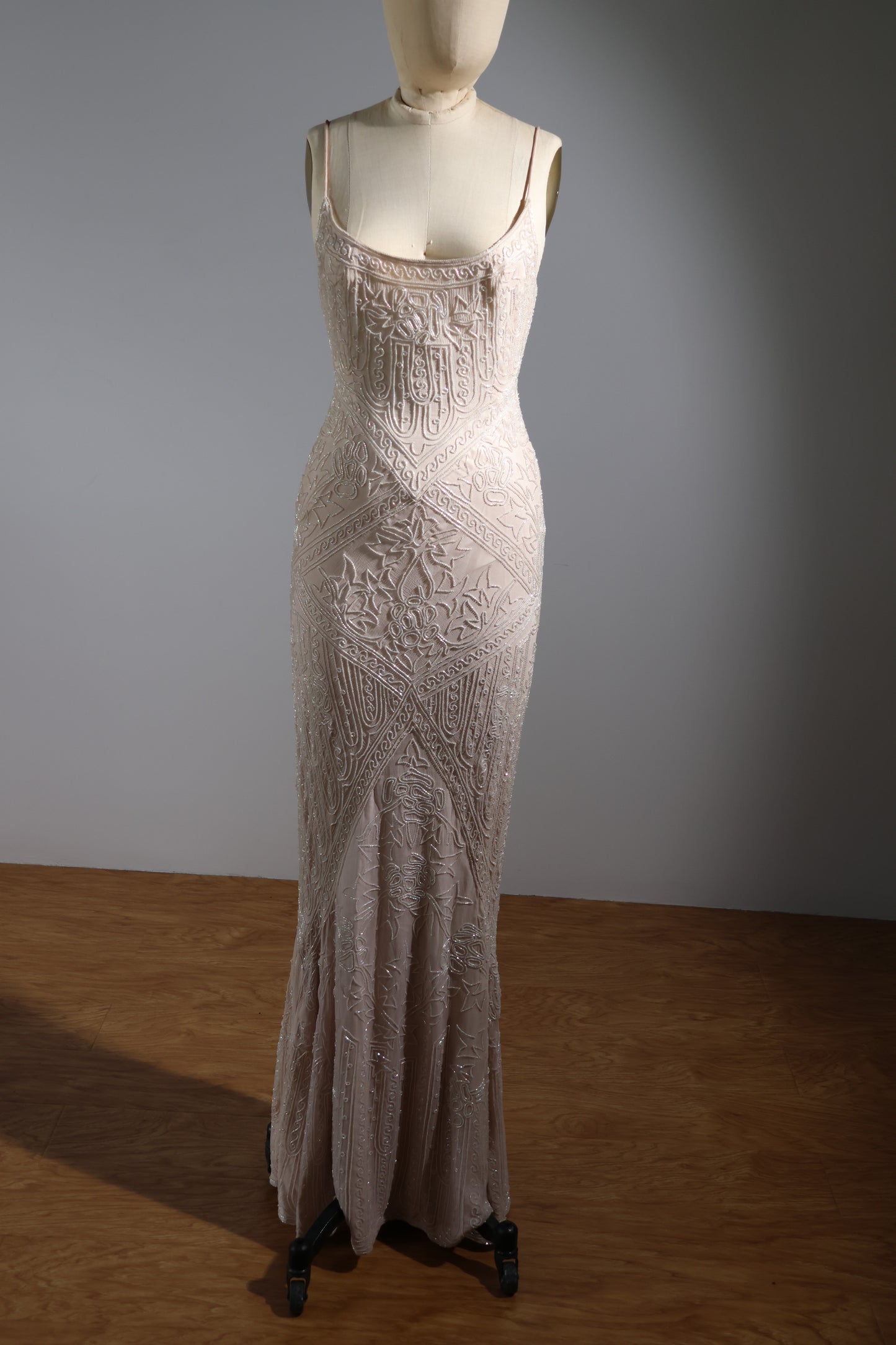 Eavis & Brown Trellis Long Dress - Violet / Crystal / Ivory