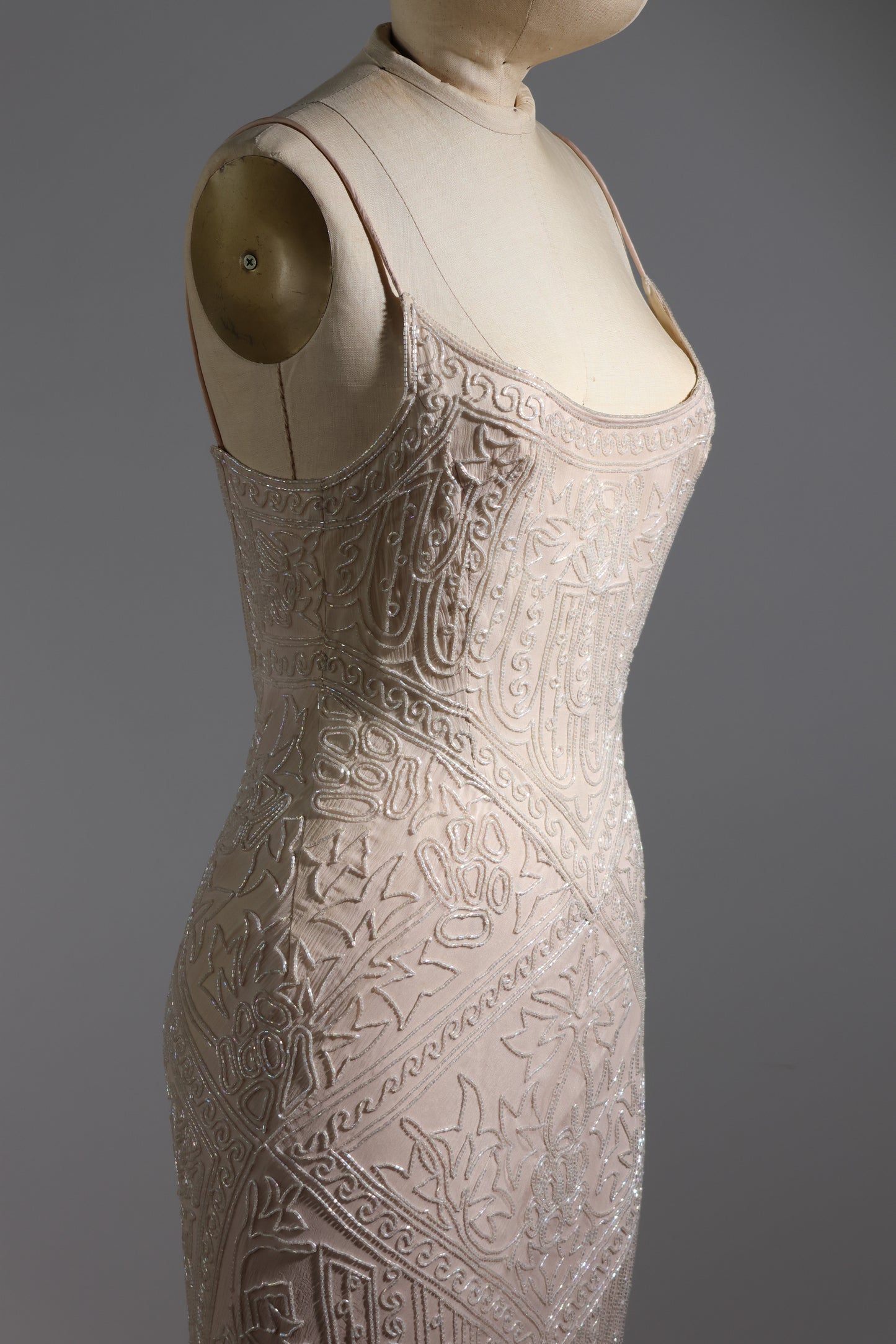 Eavis & Brown Trellis Long Dress - Violet / Crystal / Ivory