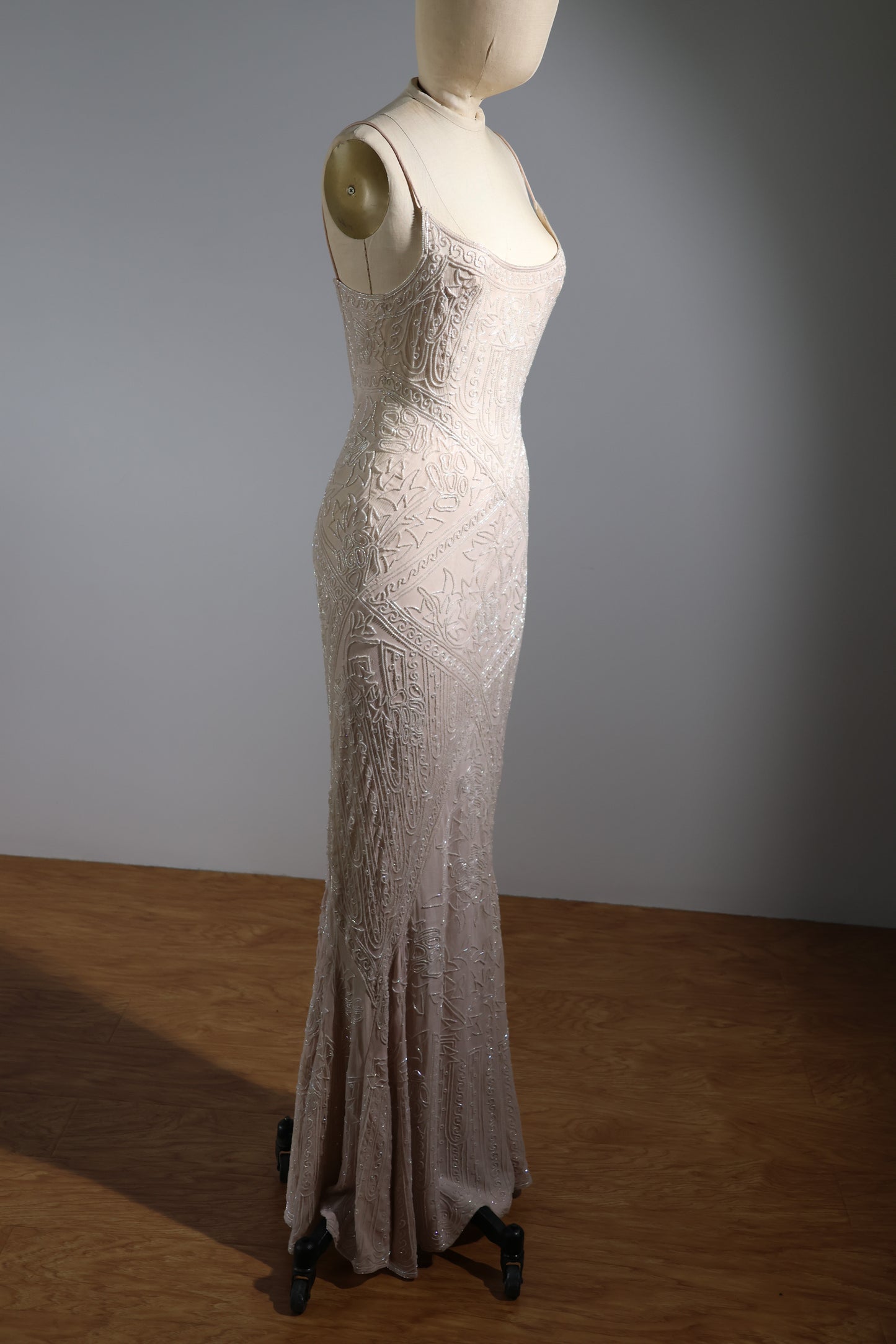 Eavis & Brown Trellis Long Dress - Violet / Crystal / Ivory