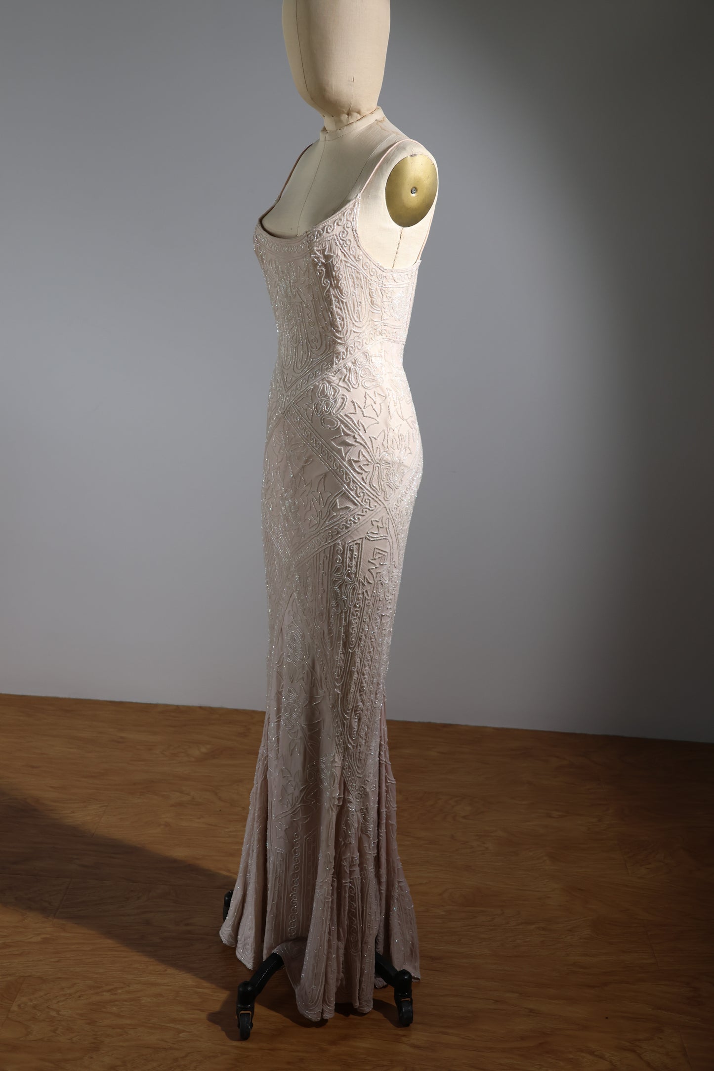 Eavis & Brown Trellis Long Dress - Violet / Crystal / Ivory