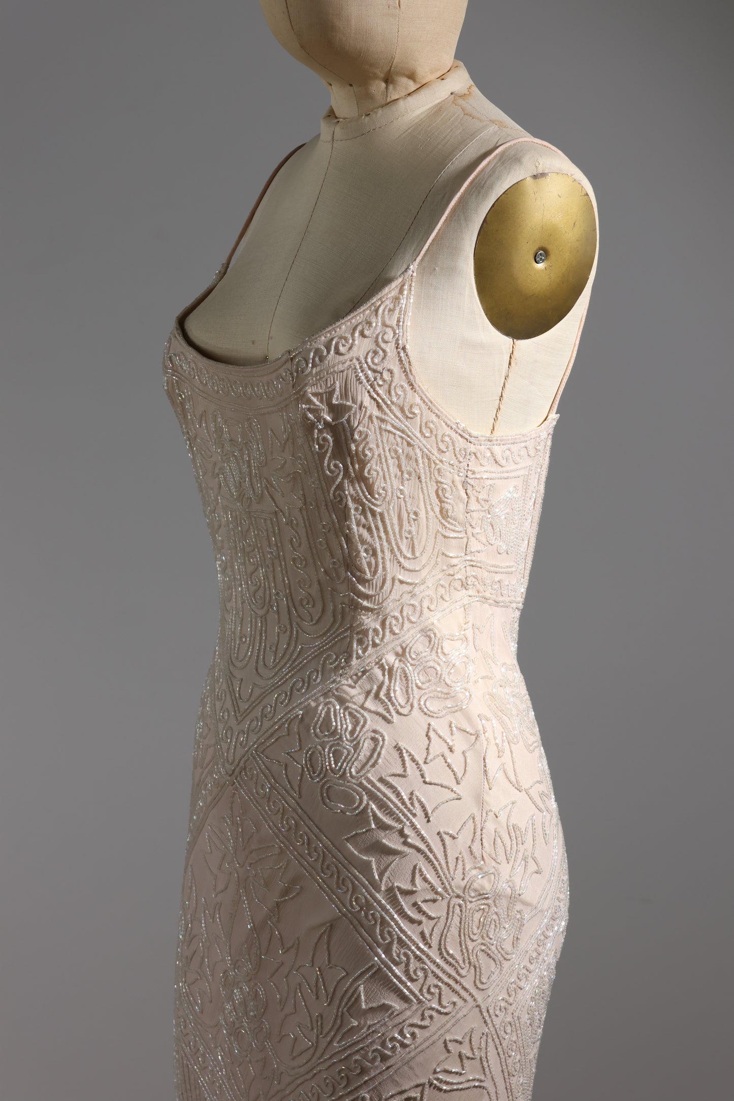 Eavis & Brown Trellis Long Dress - Violet / Crystal / Ivory