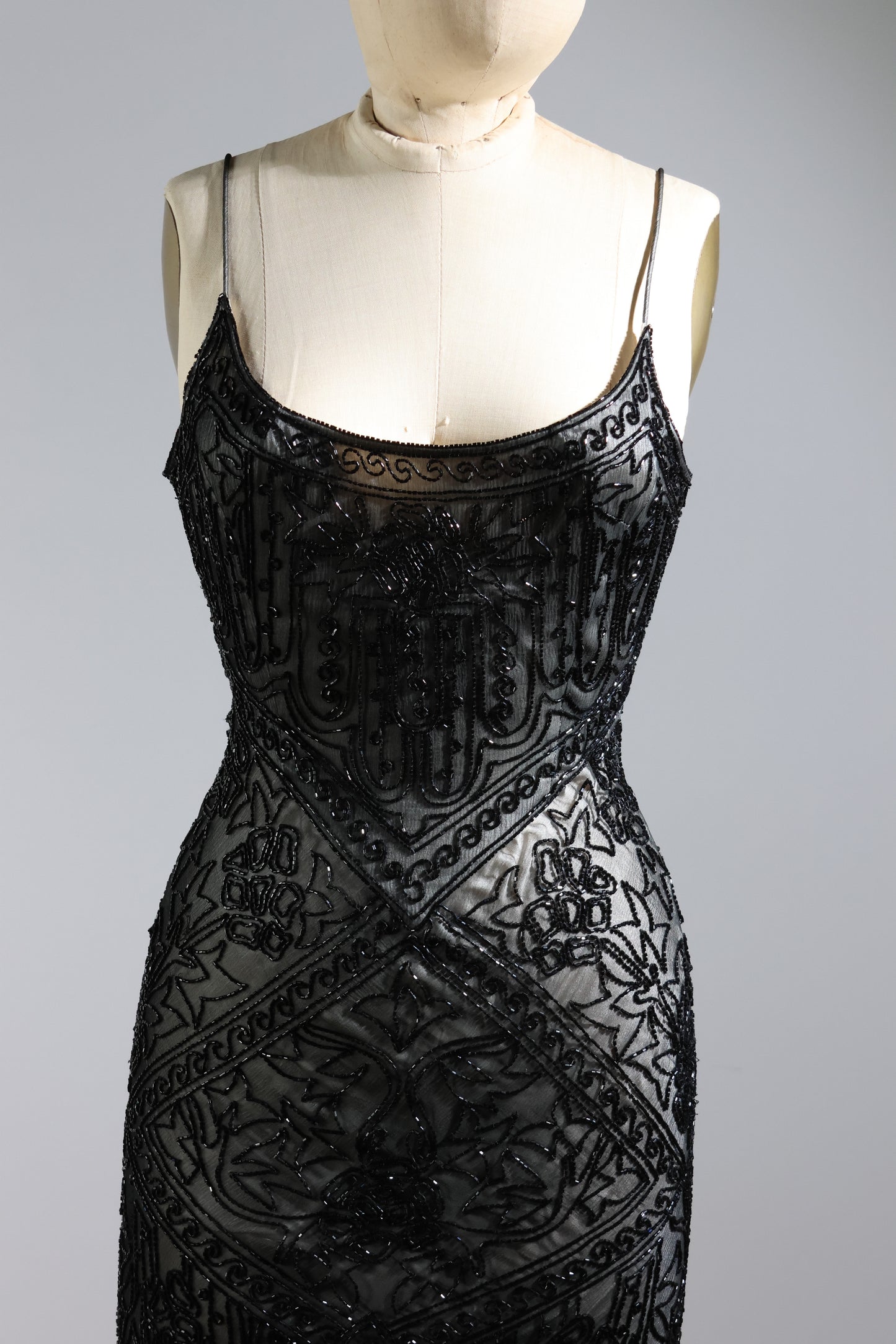 Eavis & Brown Trellis Long Dress 71 - Black / Ivory