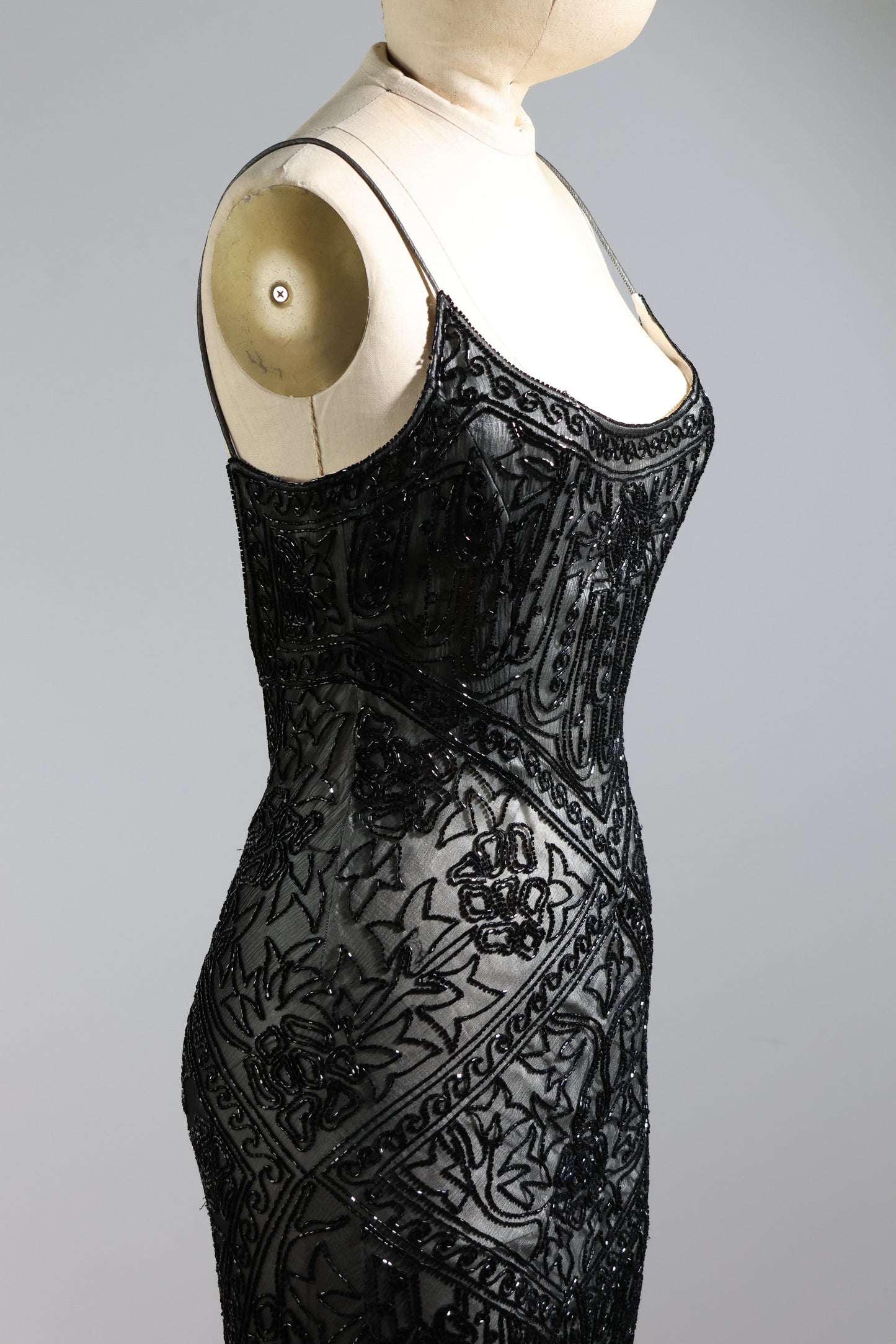 Eavis & Brown Trellis Long Dress 71 - Black / Ivory