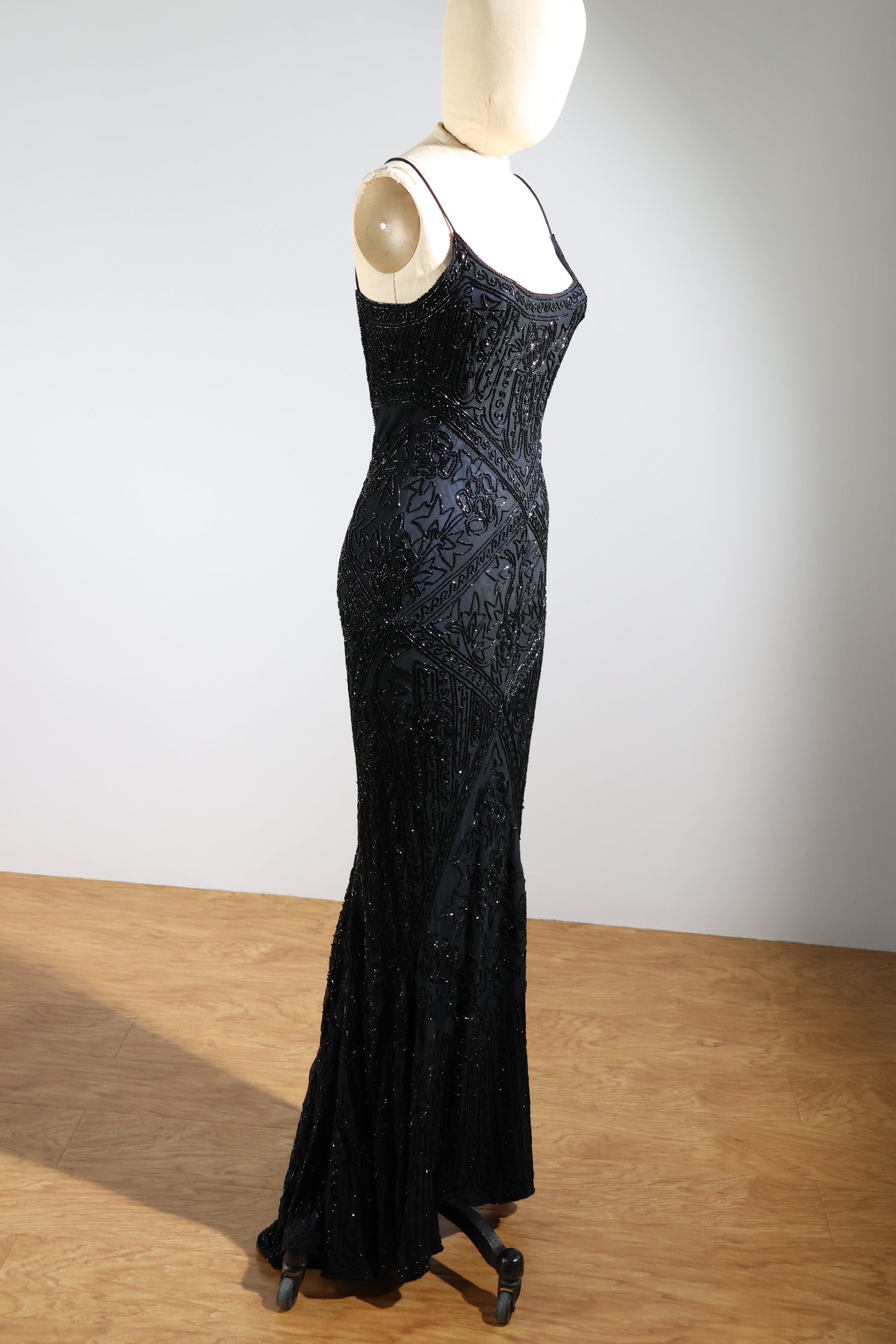Eavis & Brown Trellis Long Dress 71 - Black / Navy