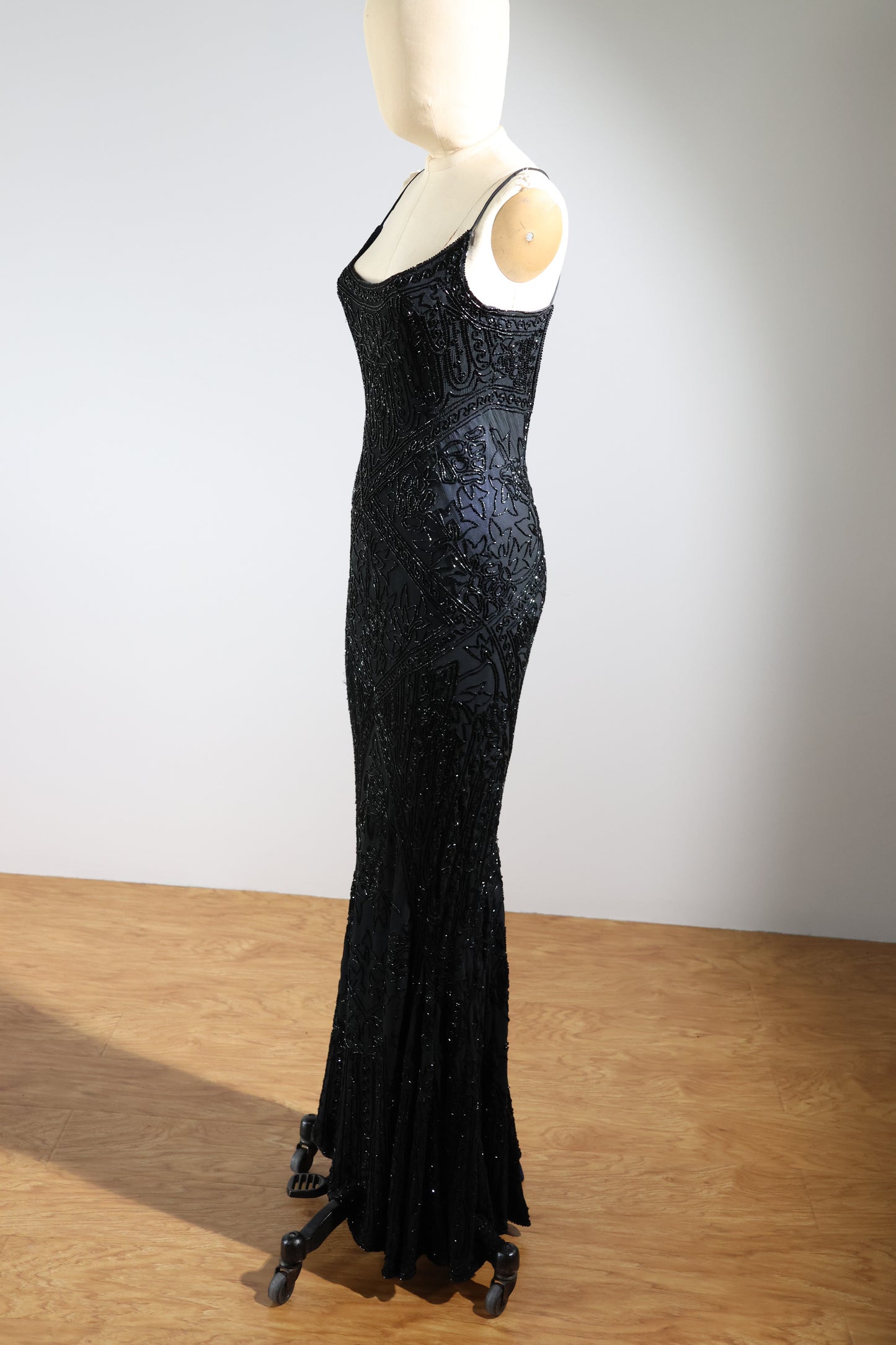 Eavis & Brown Trellis Long Dress 71 - Black / Navy