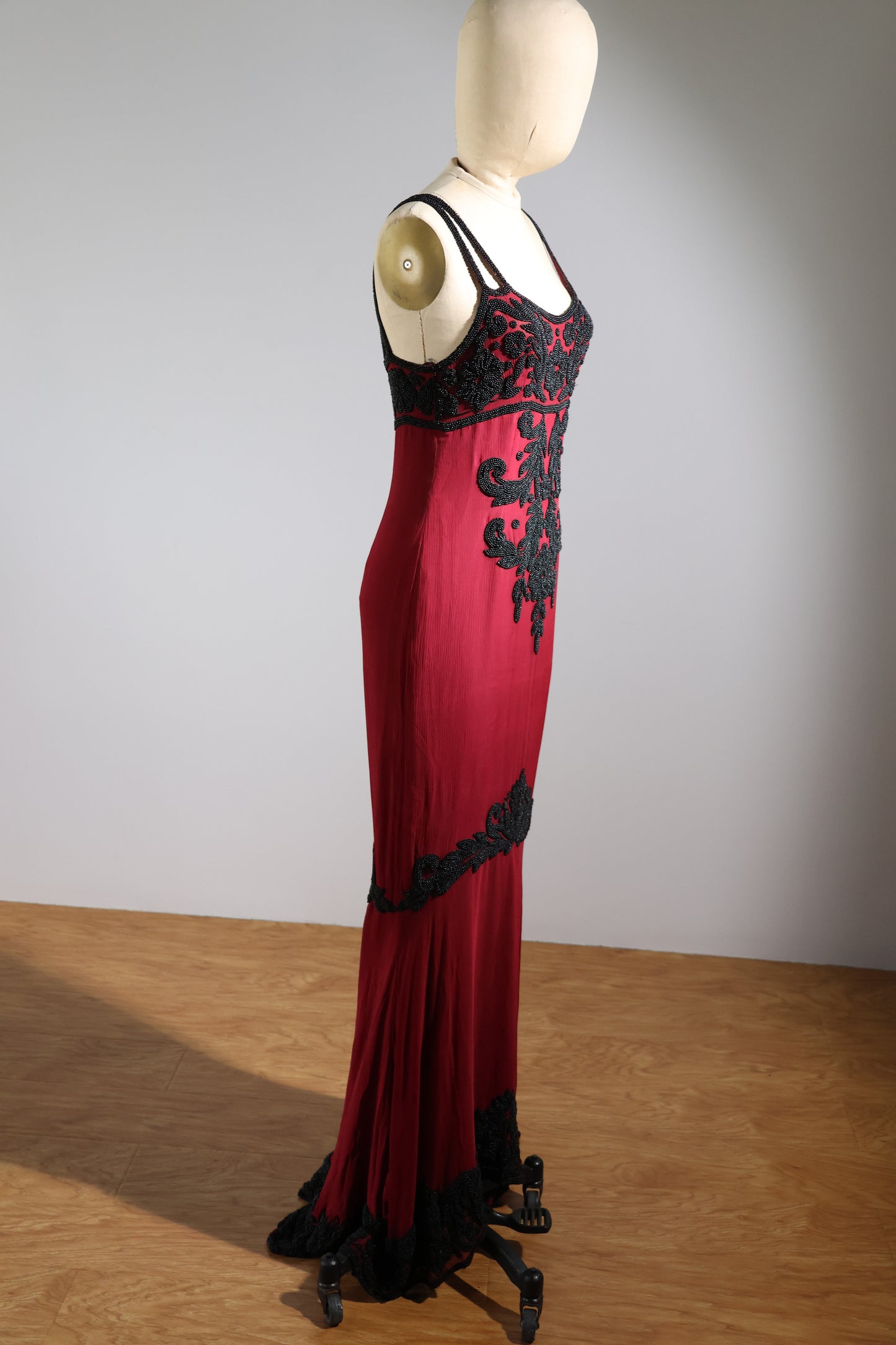 Eavis & Brown Dress 48 - Burgundy / Black