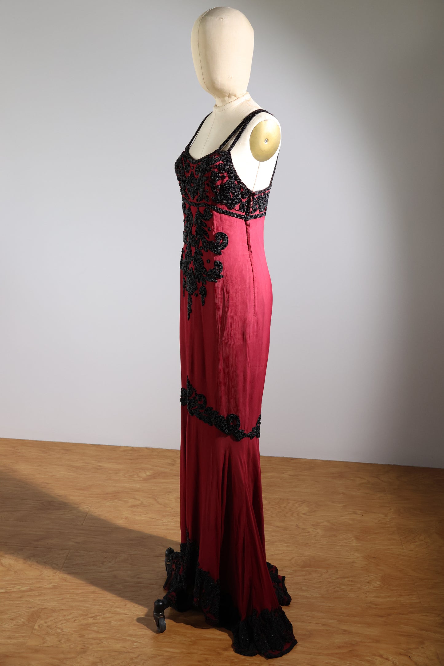 Eavis & Brown Dress 48 - Burgundy / Black