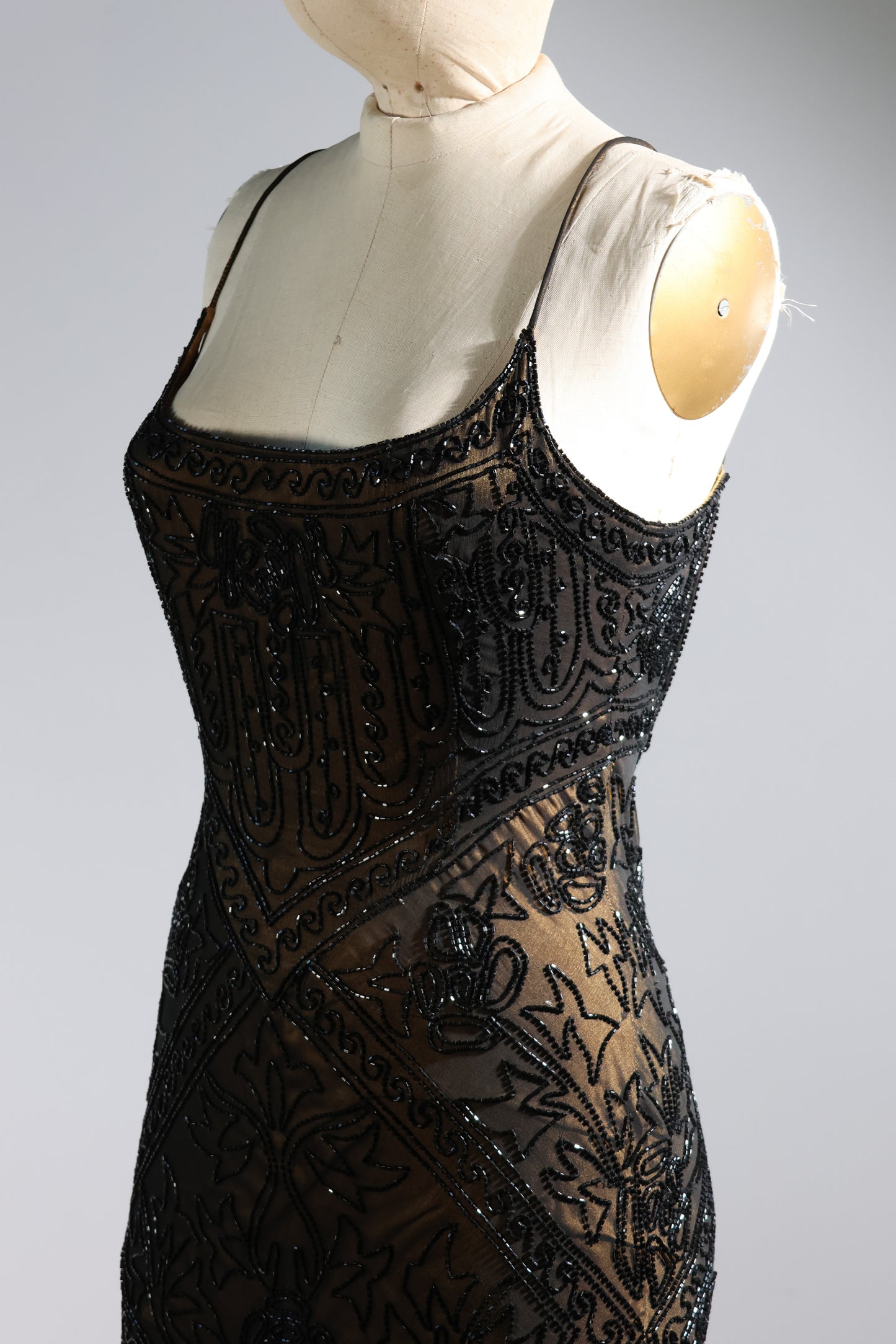 Eavis & Brown Trellis Long Dress 71 - Black / Gold