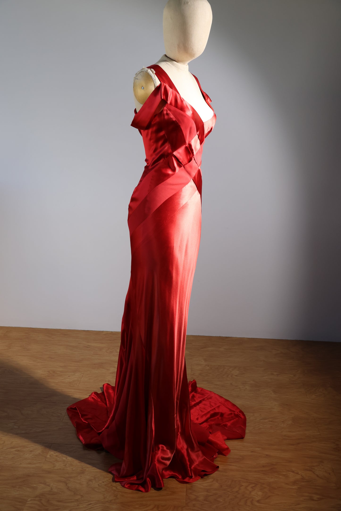 Bellville Sassoon Silk Satin Criss-Cross - Red
