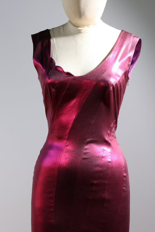 Foddis Groove Long Dress - Fuchia