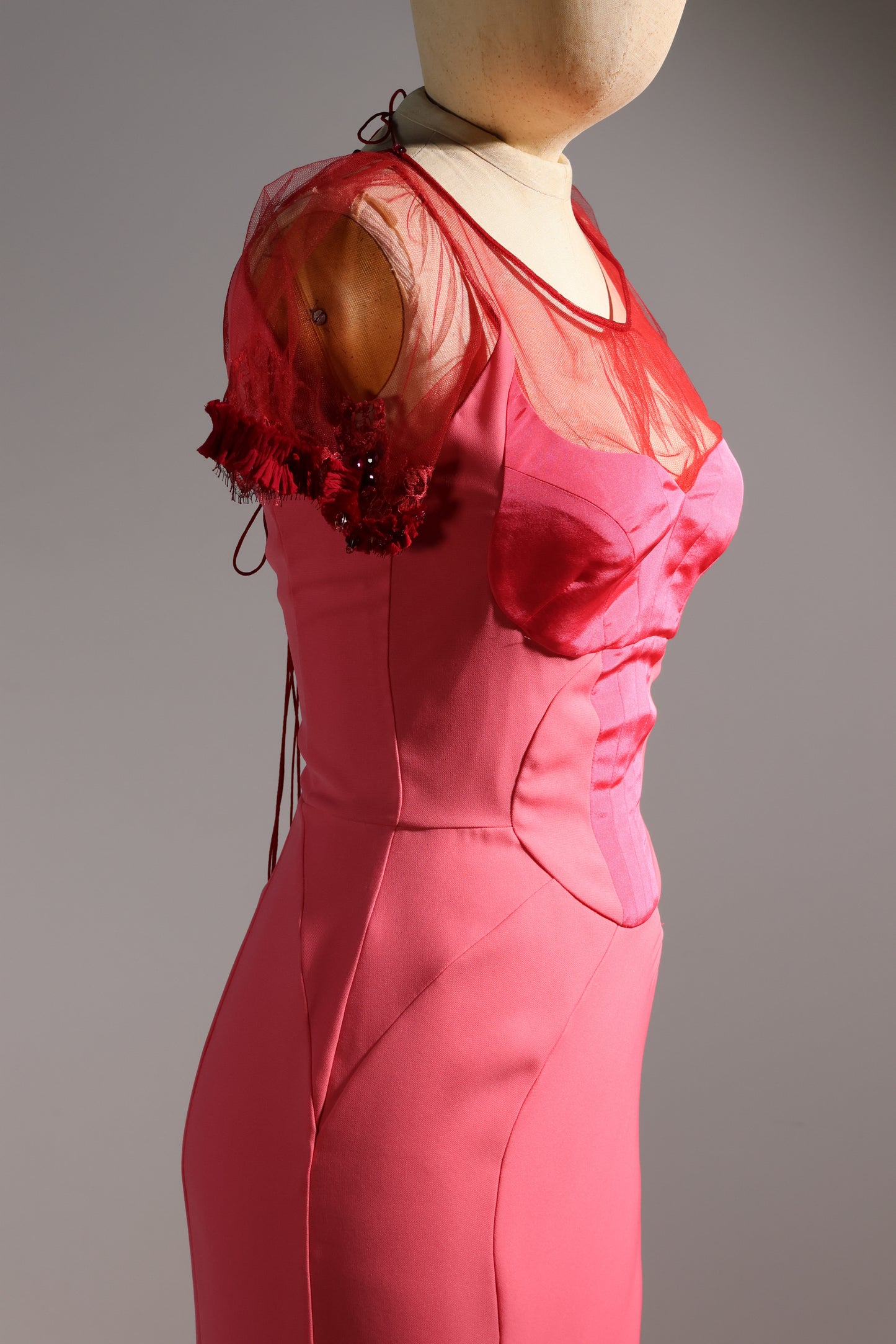 Foddis Ispahan Long Silk Dress - Pink
