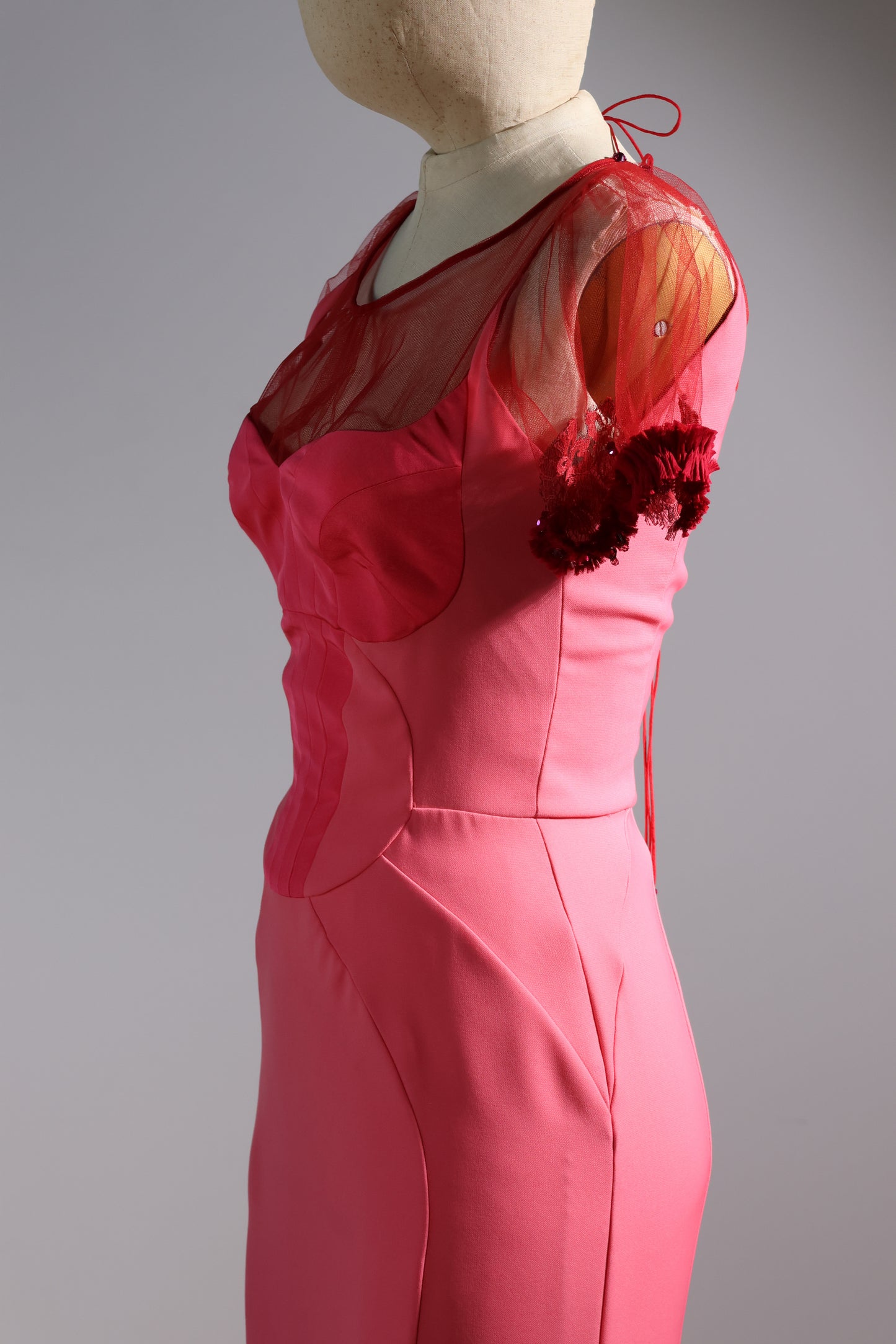 Foddis Ispahan Long Silk Dress - Pink