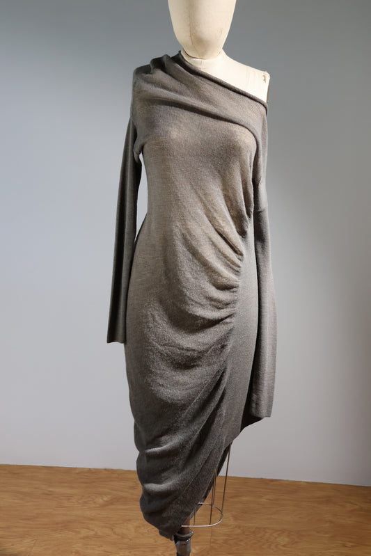 Masnada Ladies Knit Dress - Grey