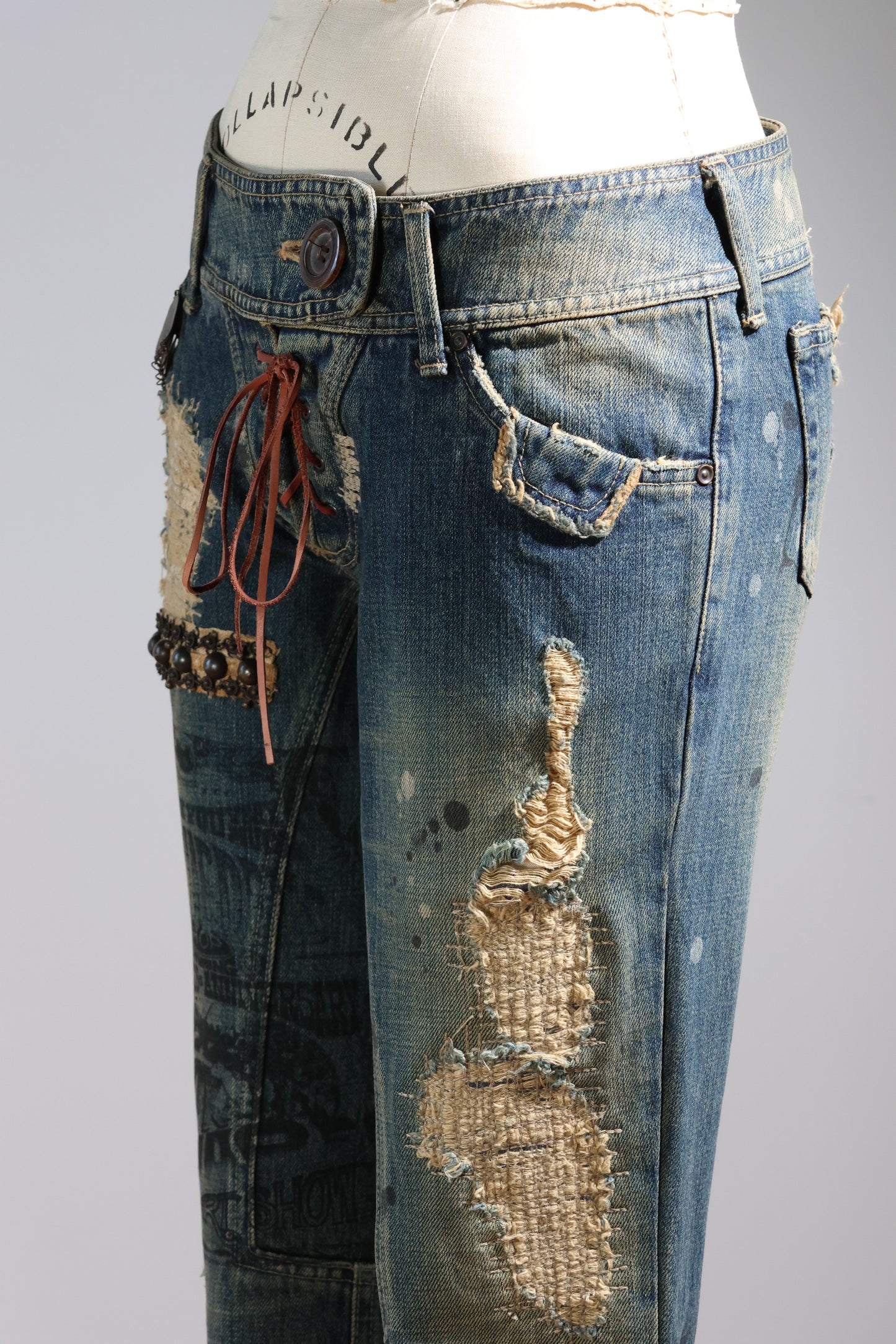 Share Spirit Ladies Jeans Embelished - Psychedelic