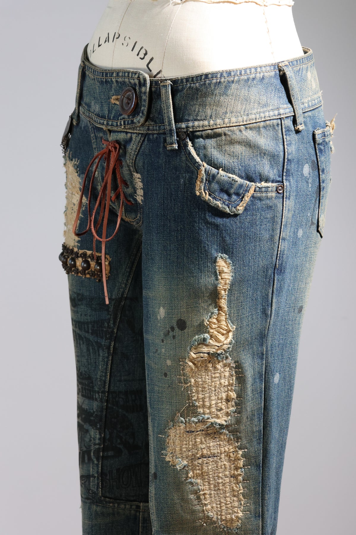 Share Spirit Embellished Jeans — Psychedelic
