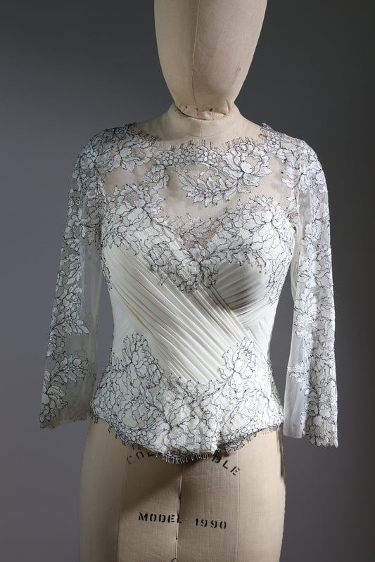 Gatti Nolli 3/4 Sleeve Top - Ivory