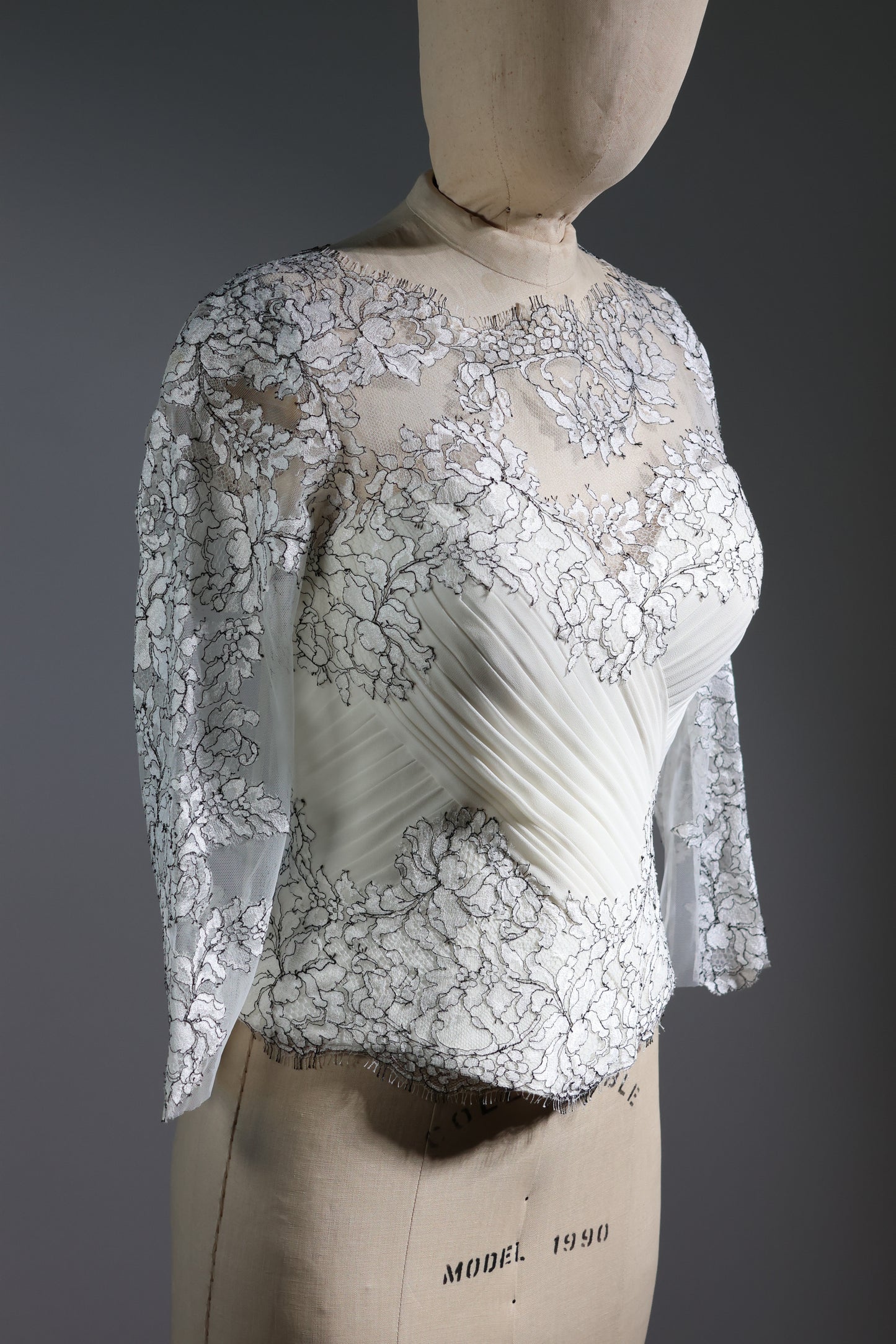 Gatti Nolli 3/4 Sleeve Top - Ivory