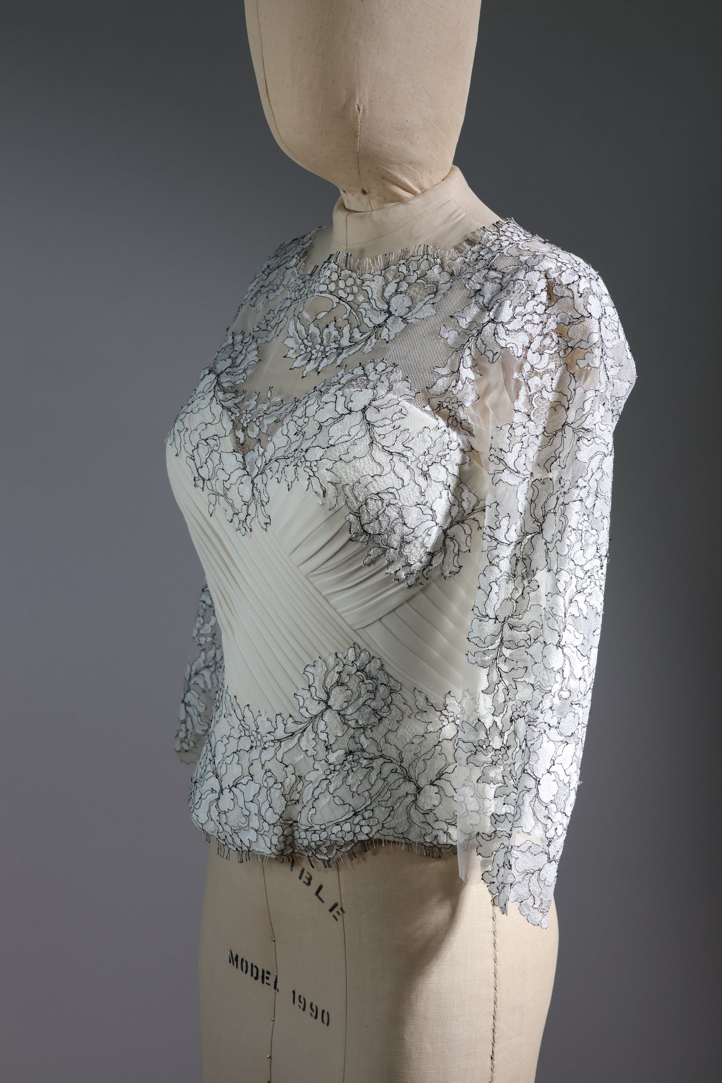 Gatti Nolli 3/4 Sleeve Top - Ivory