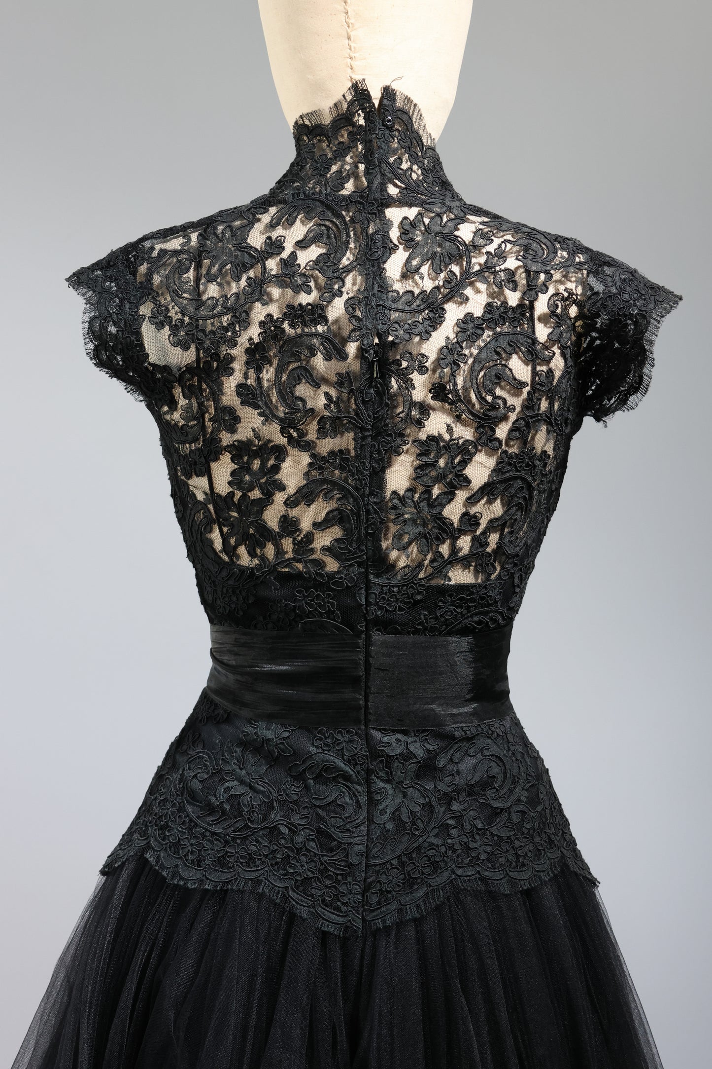 Eavis & Brown Grace Dress Long Silk Tulle - DR217 Black