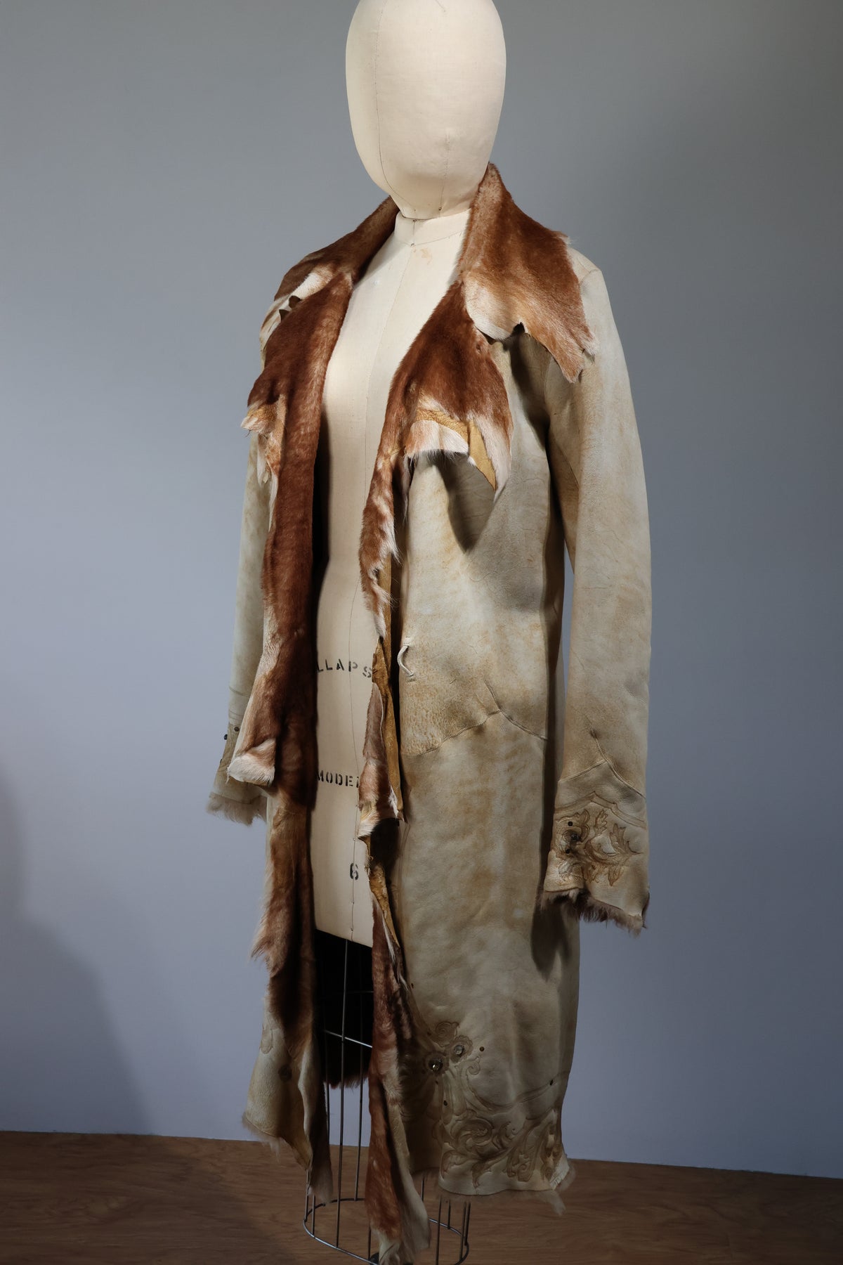 Maxfield Parrish Gothic Lamb Coat CT70 — Tan / Shell