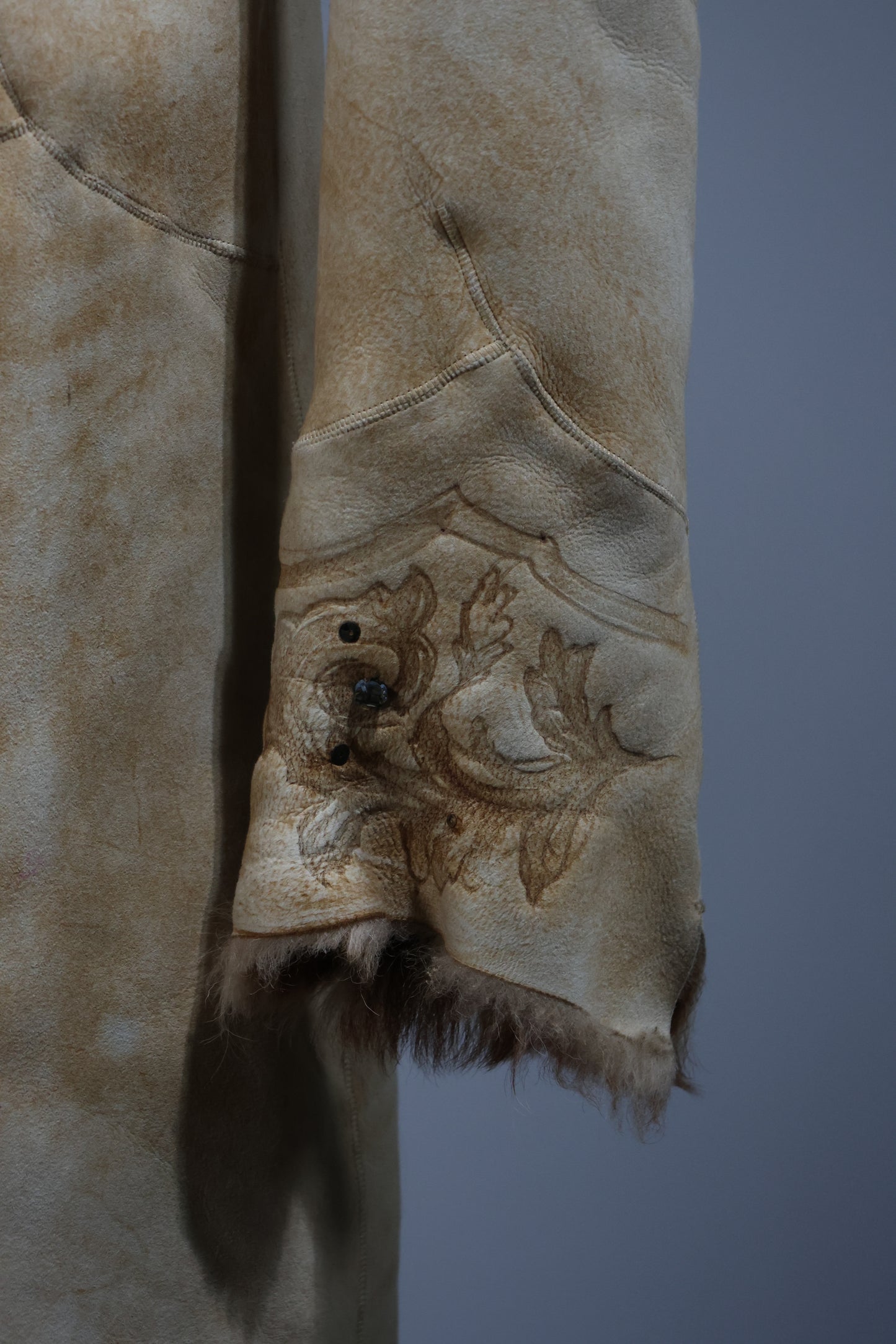 Maxfield Parrish Gothic Lamb Coat - CT70 Tan / Shell