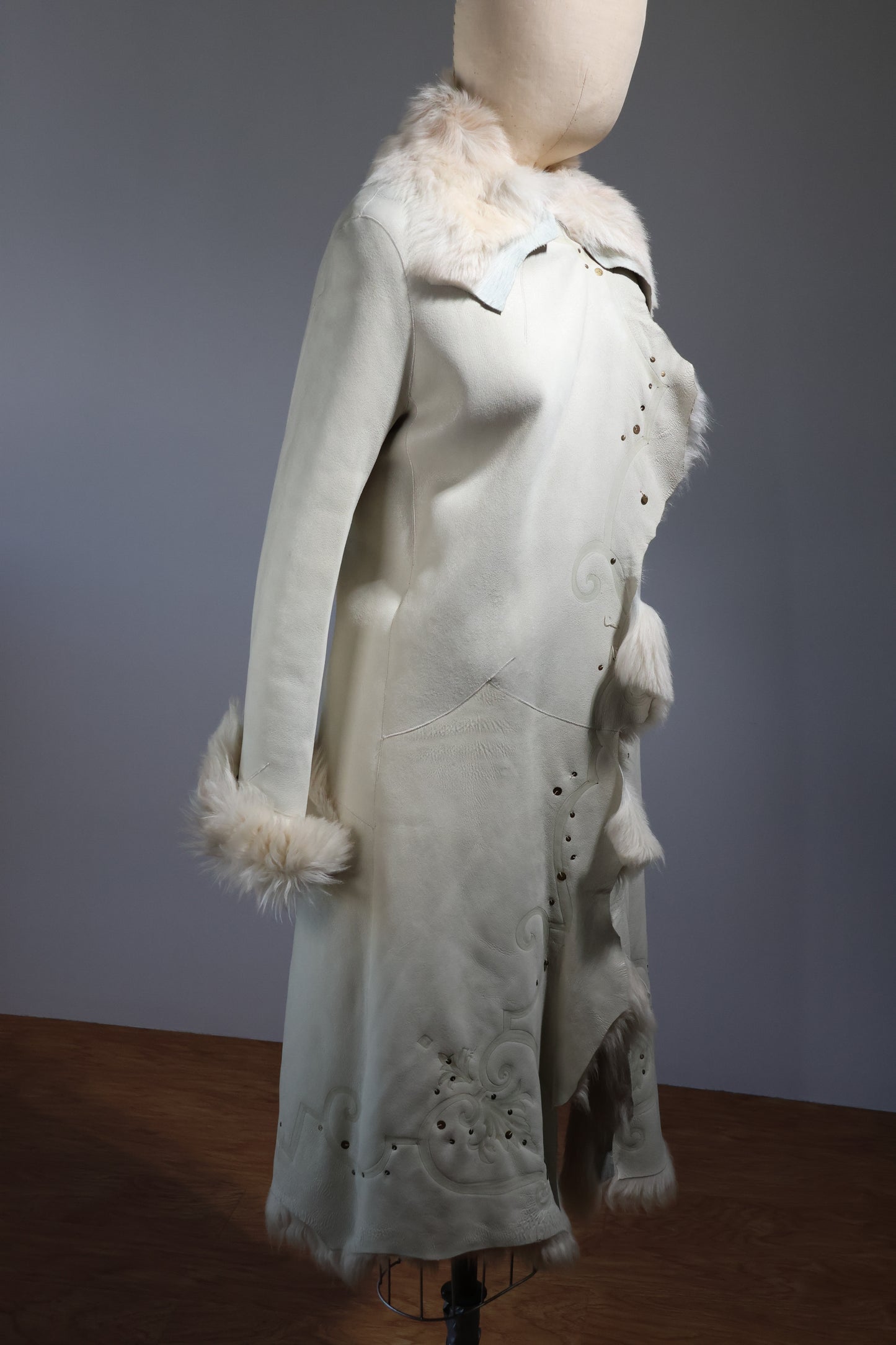 Maxfield Parrish Coat Lamb - Ivory / Sequin