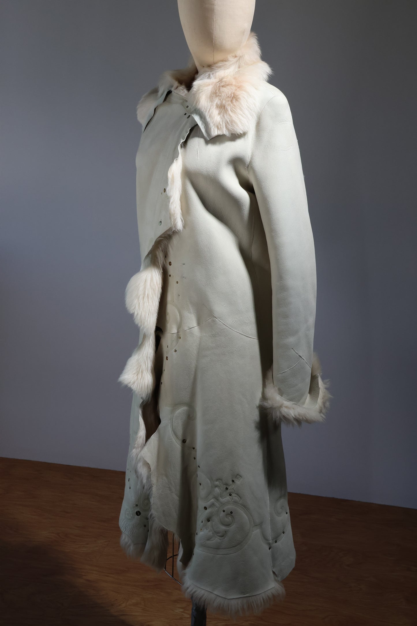 Maxfield Parrish Coat Lamb - Ivory / Sequin