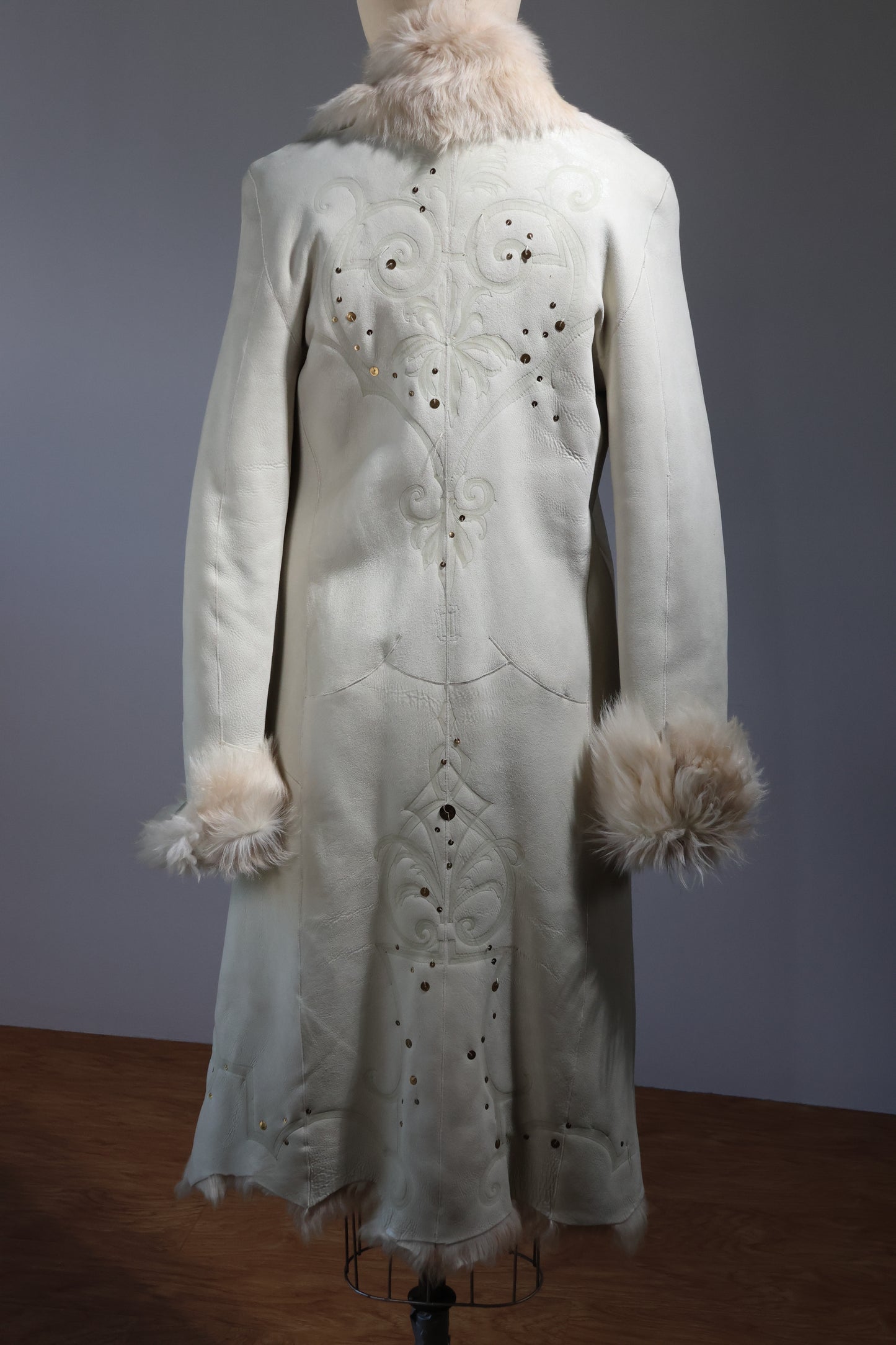 Maxfield Parrish Coat Lamb - Ivory / Sequin