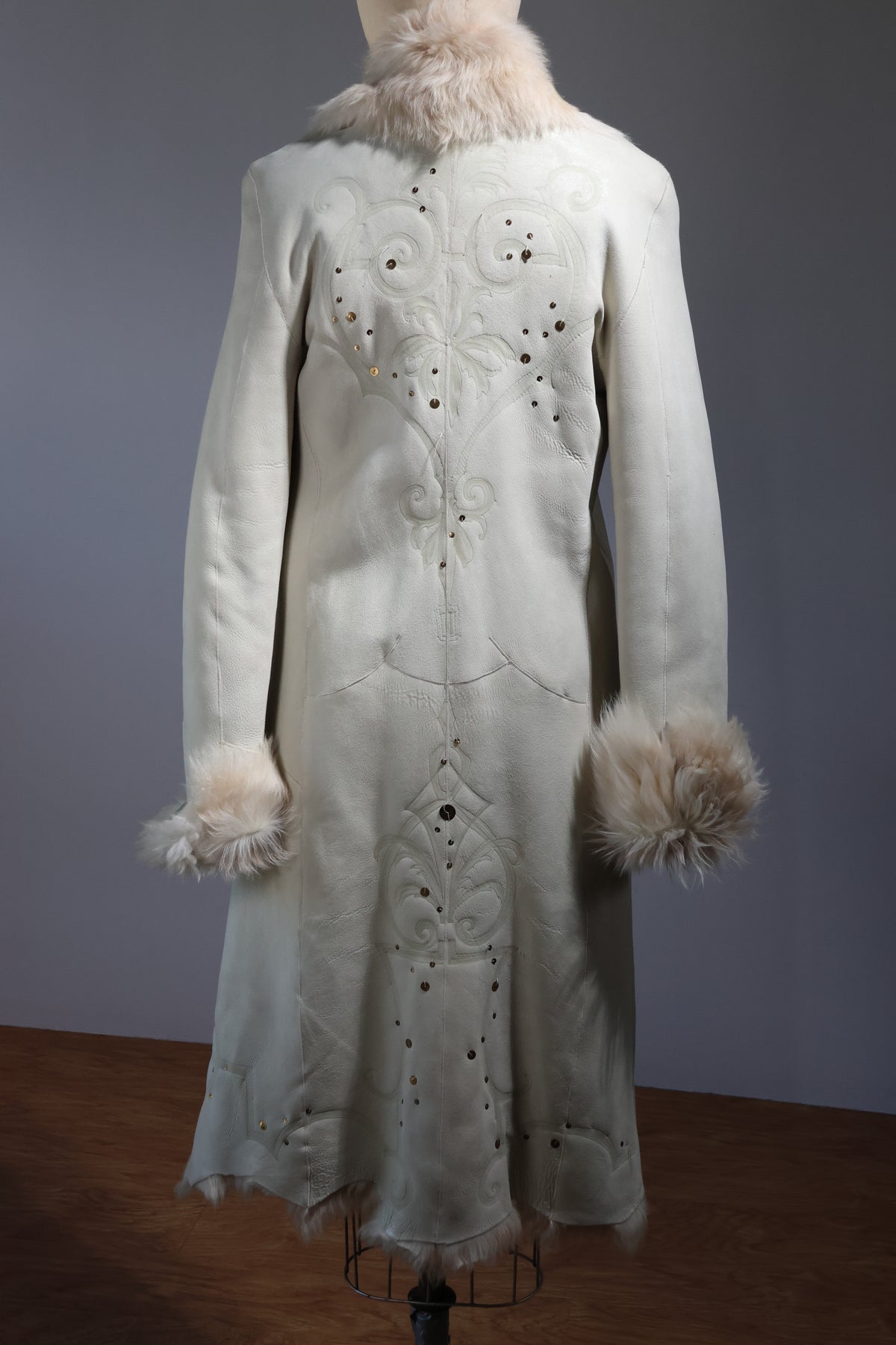 Maxfield Parrish Lamb Coat CT9 — Ivory / Sequin