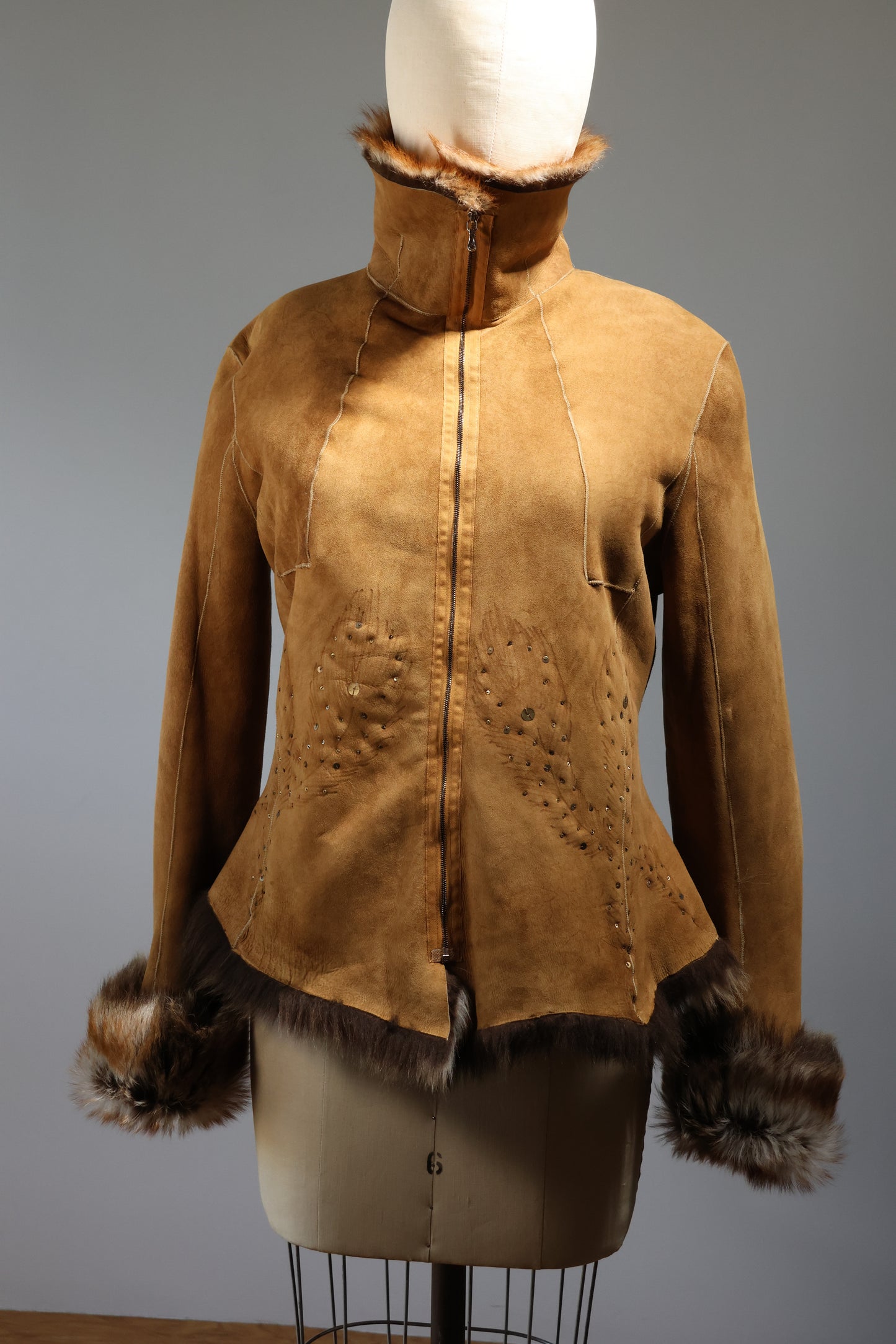 Maxfield Parrish Sheepskin Jacket - JK19 Brown