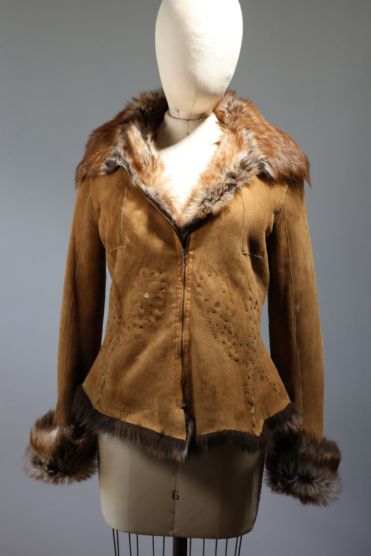 Maxfield Parrish Sheepskin Jacket - JK19 Brown