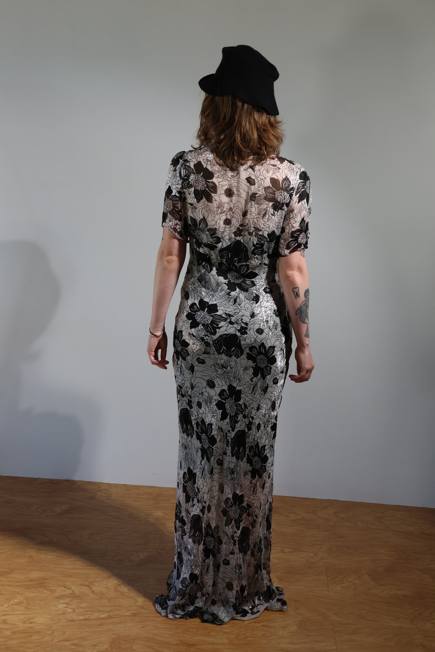 Les Habitudes No Pocket 40’s Dress - Silk Floral