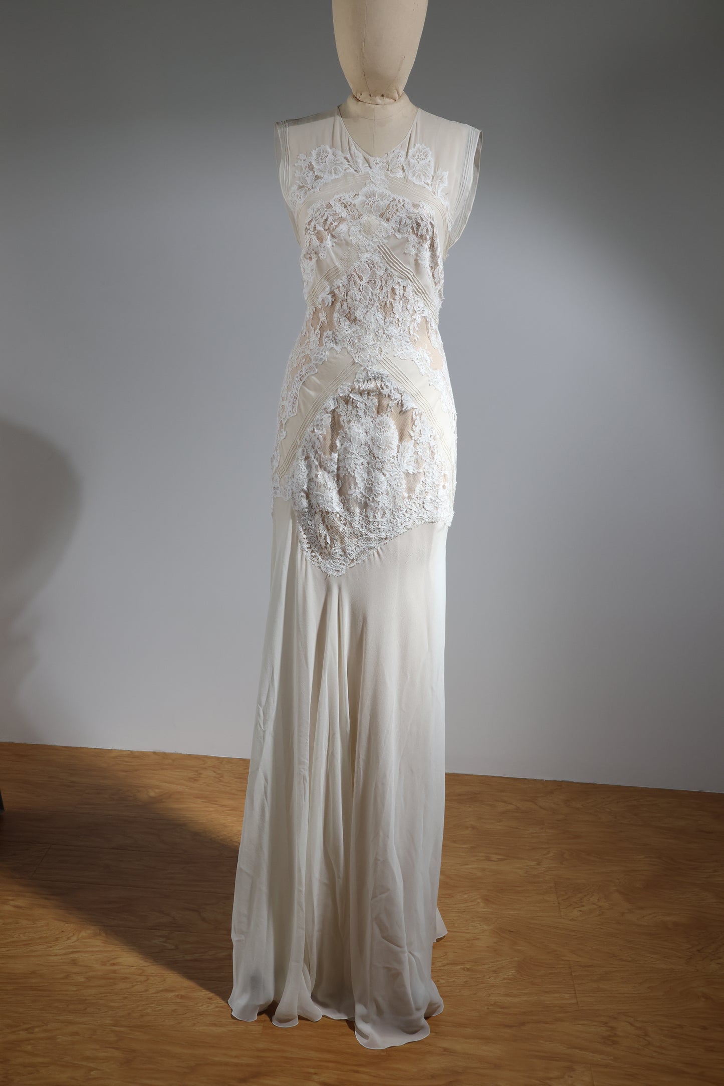 Foddis Glance Long Dress Georgett / Satin Dress - White